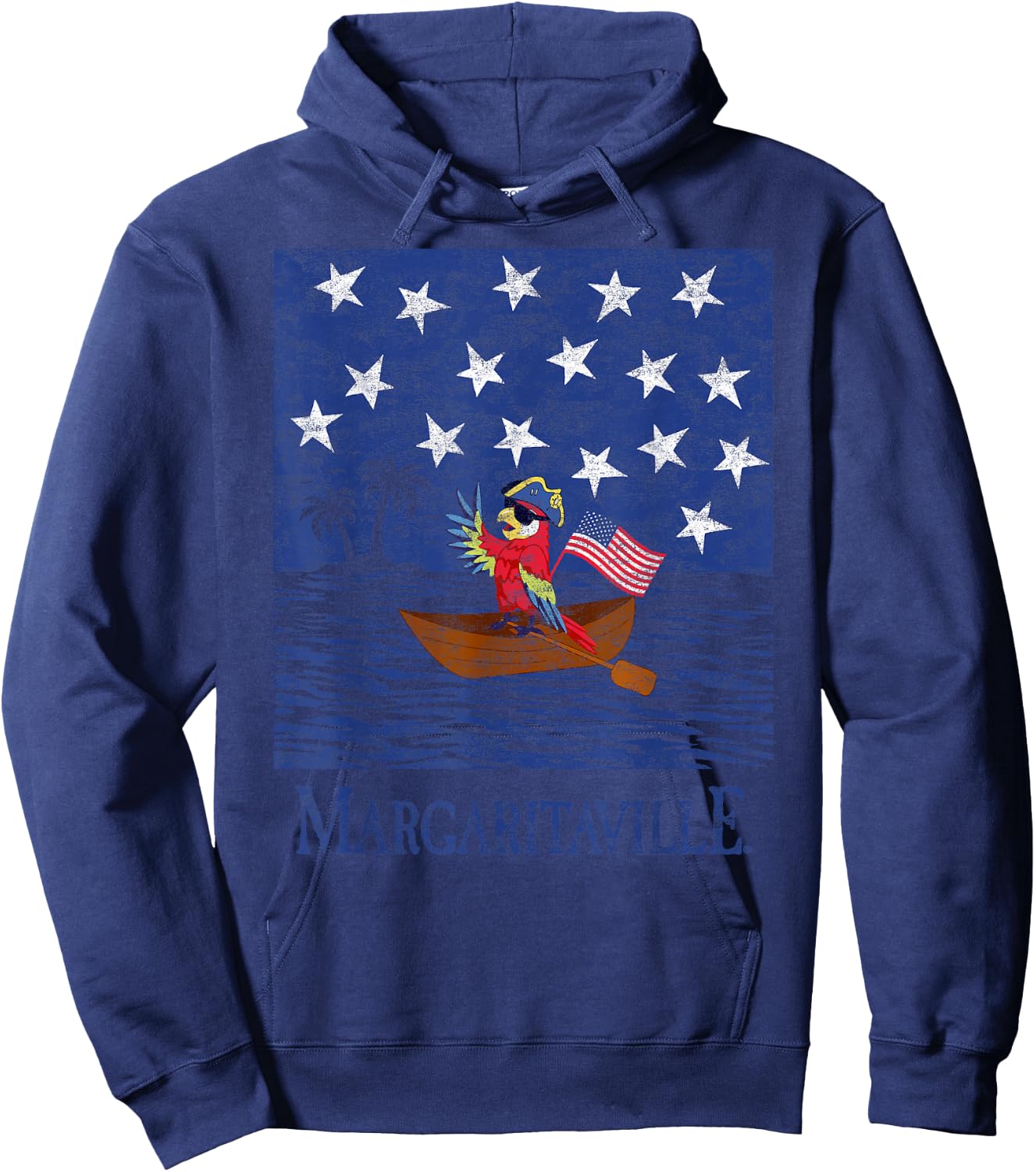 Parrothead Crossing the Delaware Hoodie - Hoodie | Navy