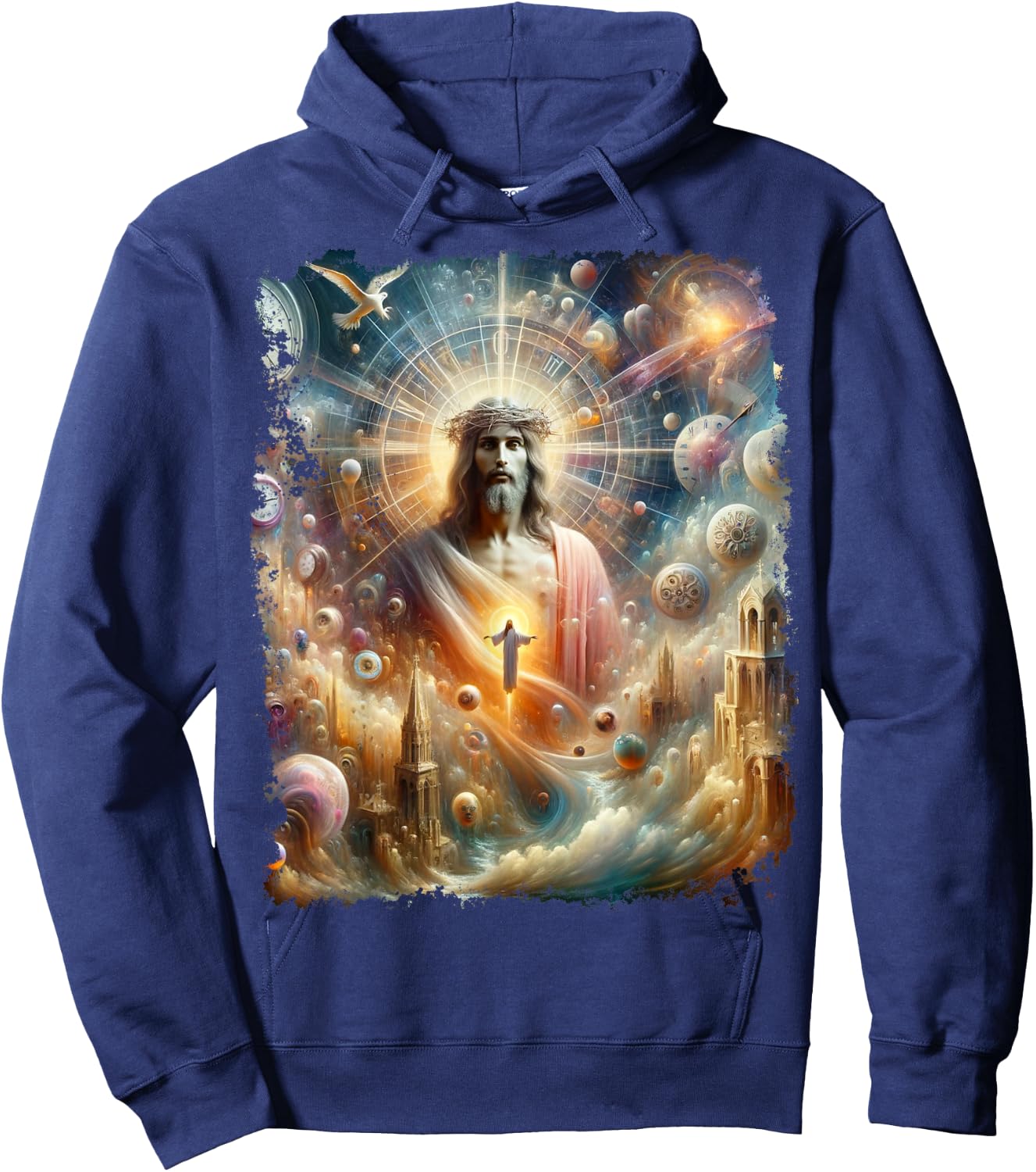 Jesus Christ Christian Hoodie - Hoodie | Navy