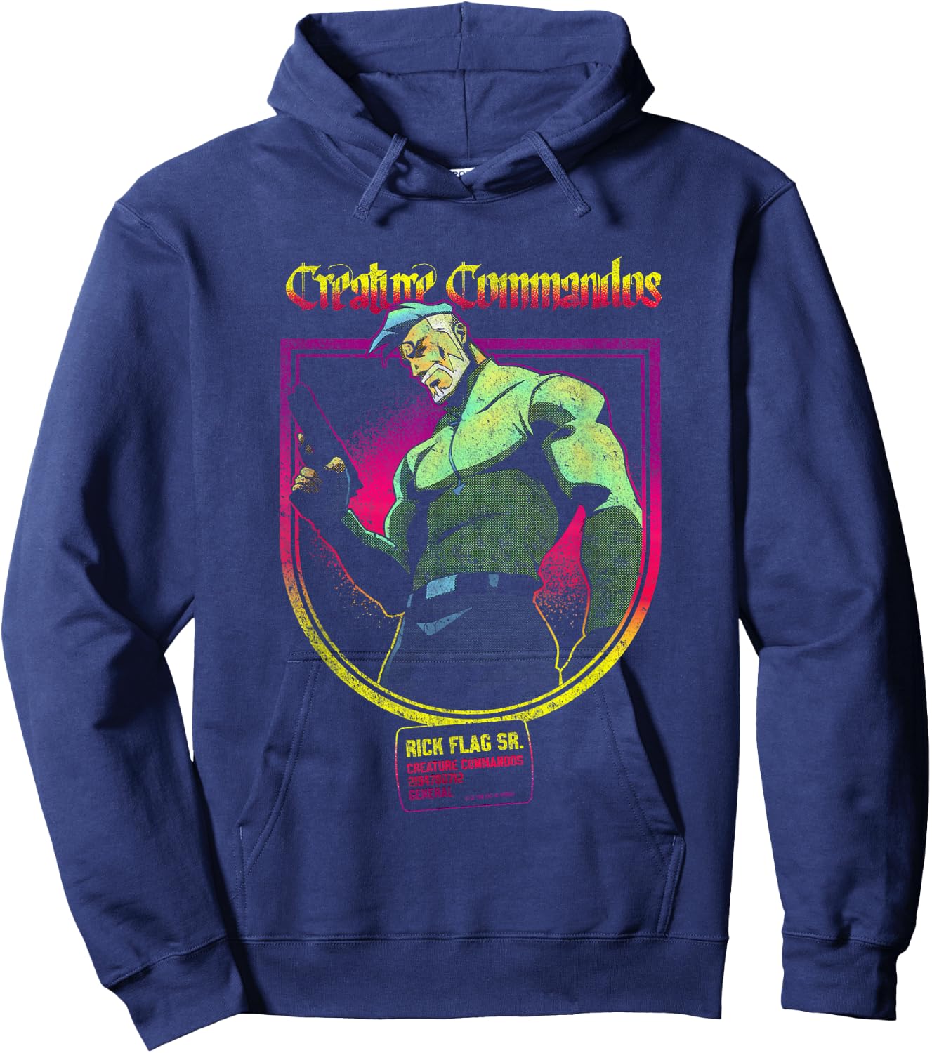 Rick Flag Sr. Vintage Poster Hoodie - Hoodie | Navy