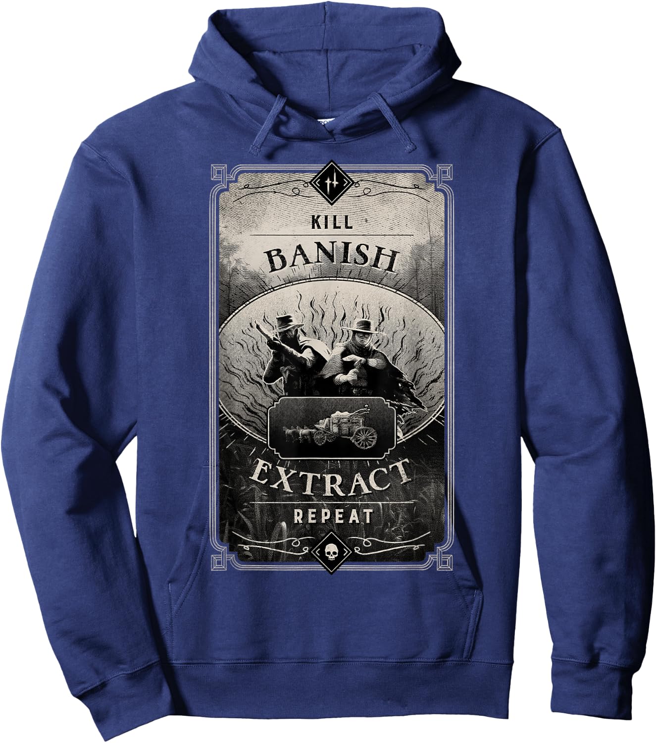 Hunt: Showdown Kill Banish Extract Repeat Hoodie - Hoodie | Navy