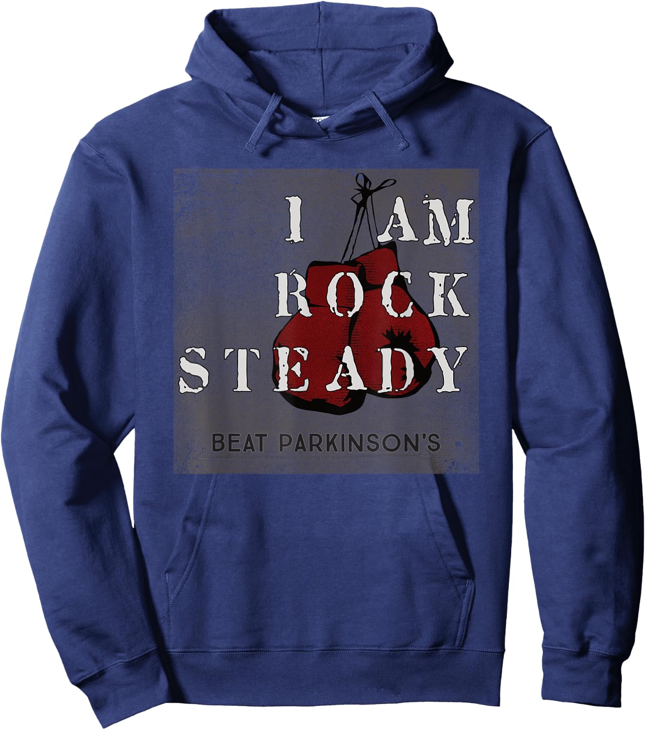 Rock Steady Boxing Parkinson's Hoodie - Hoodie | Navy
