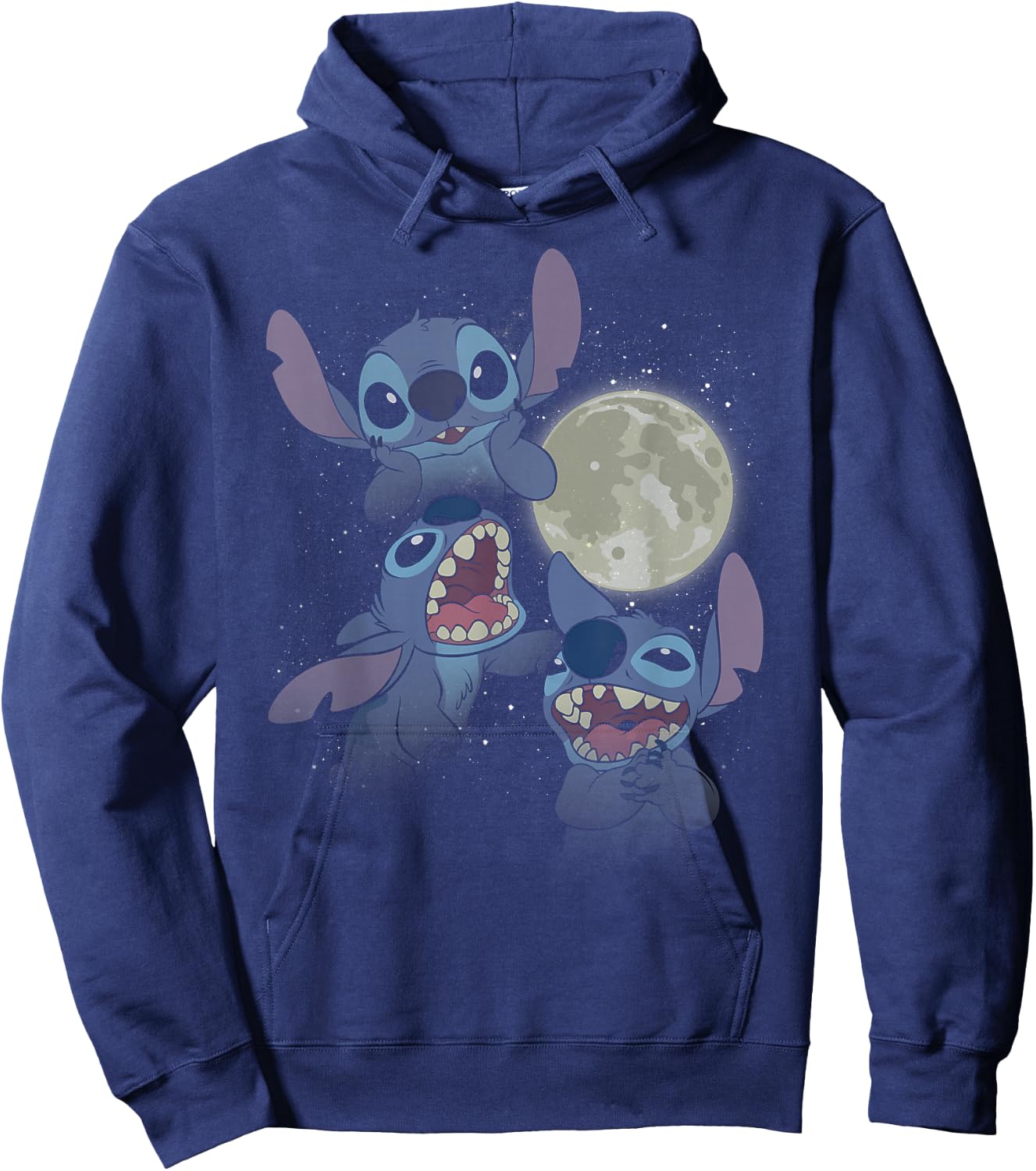 Disney Lilo & Stitch Moonlight Collage Hoodie - Hoodie | Navy