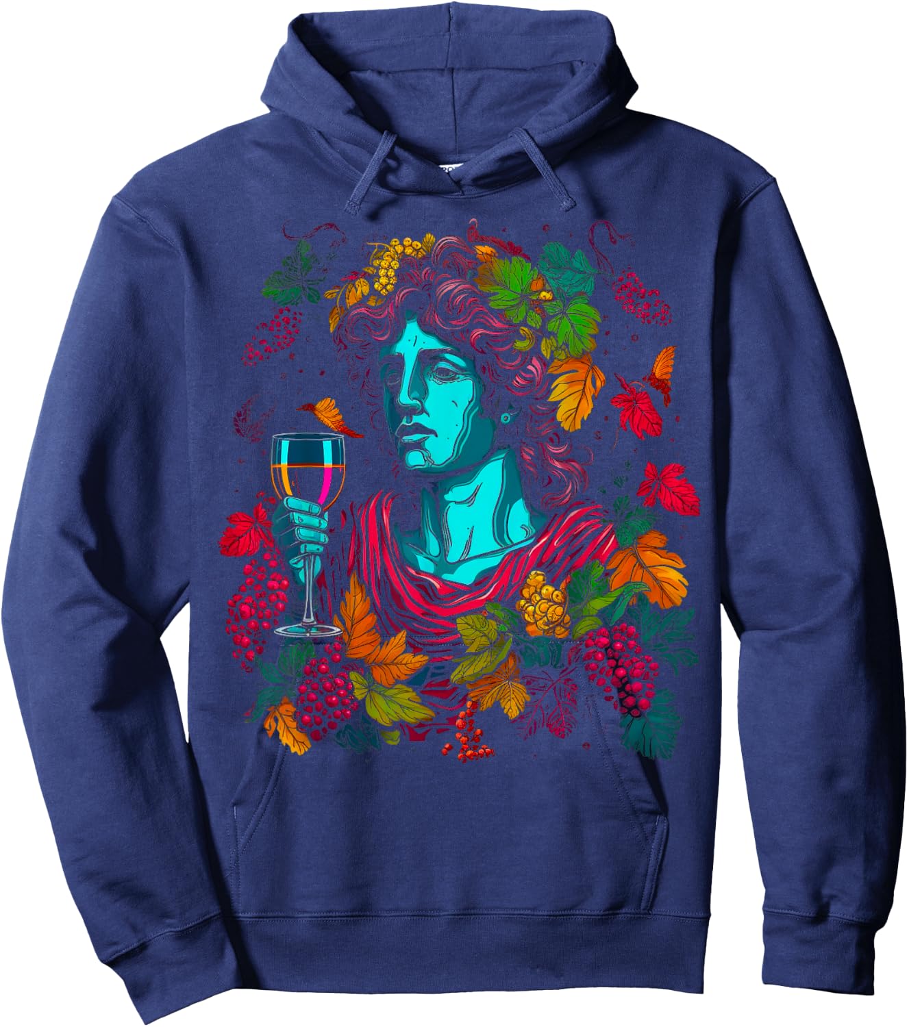Dionysos Bacchus Hoodie - Hoodie | Navy