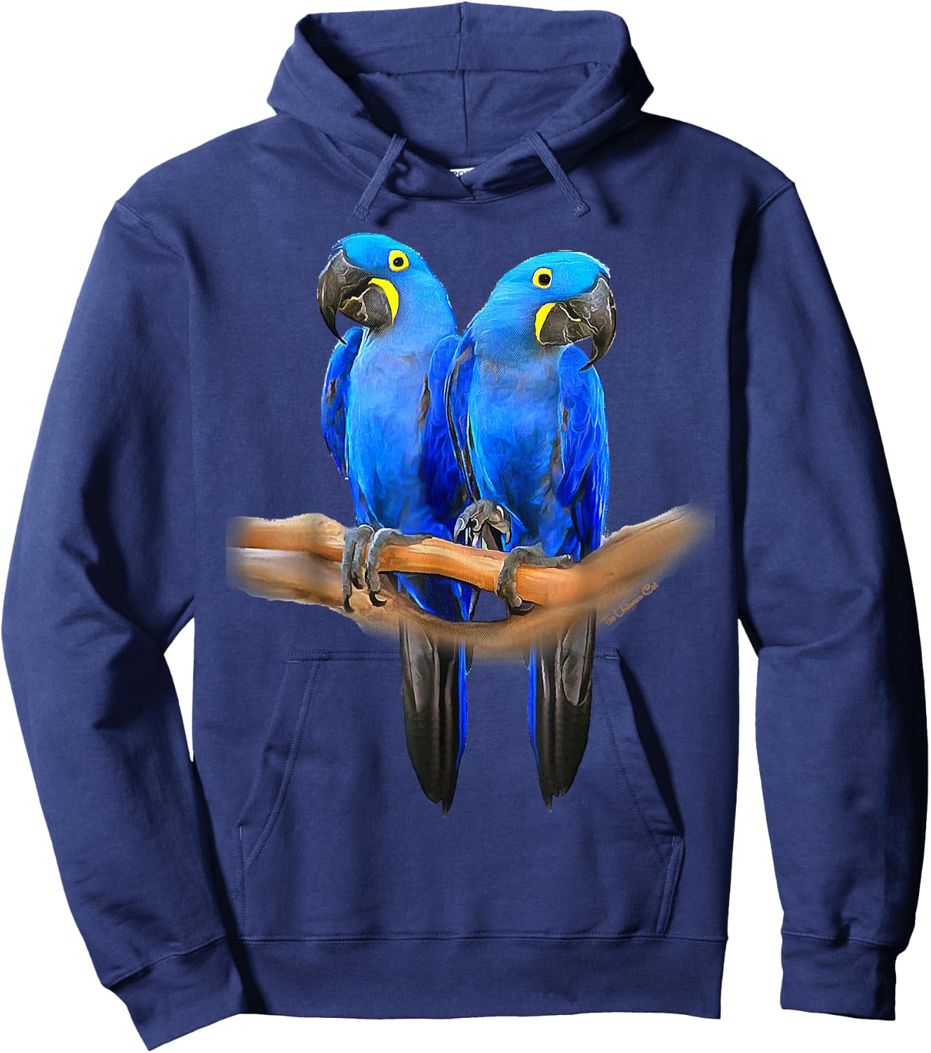 Hyacinth Macaw Pair Hoodie - Hoodie | Navy
