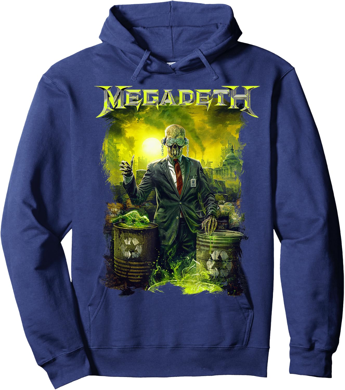 Megadeth - Toxic Vic , black Hoodie - Hoodie | Navy