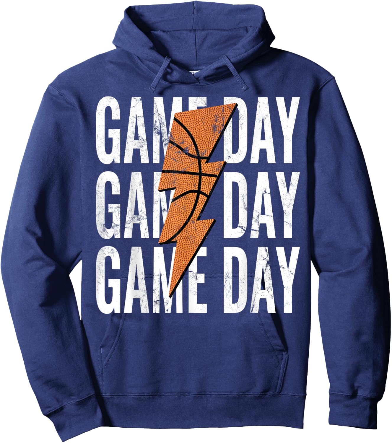 Basketball Mom Leopard Game Day Mother's Day Hoodie - Hoodie | Navy