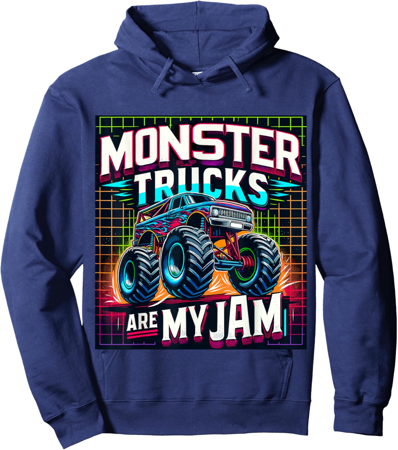 Monster Trucks are my Jam Hoodie - Hoodie | Navy