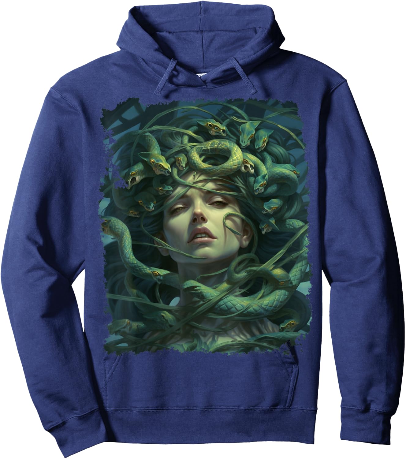 Medusa Snakes Hoodie - Hoodie | Navy