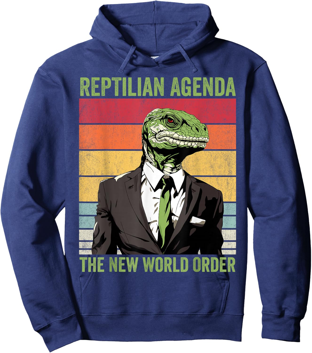 Lizard People Conspiracy Lizard People Hoodie - Hoodie | Navy