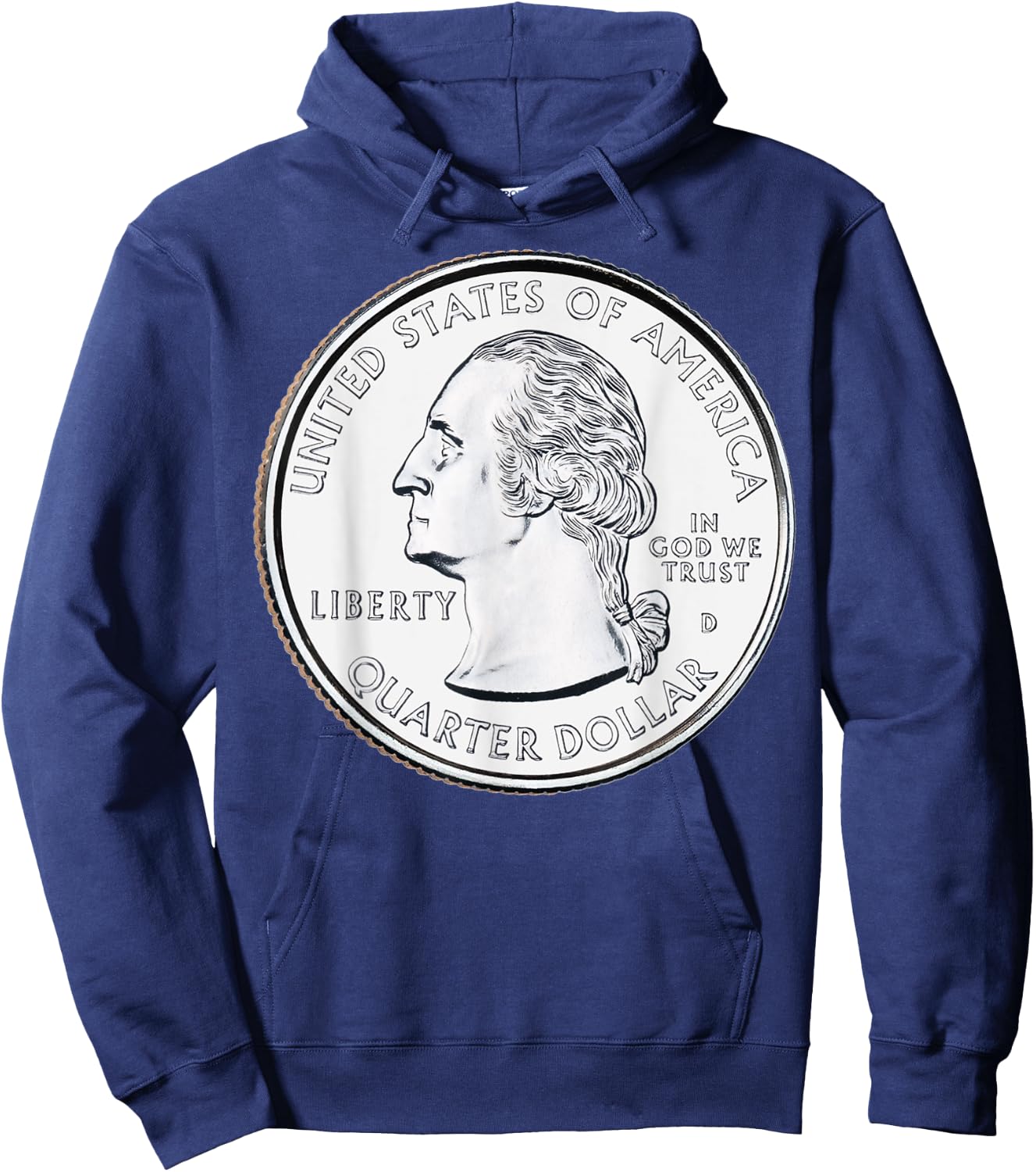 North Carolina USA Quarter Dollar United States Hoodie - Hoodie | Navy