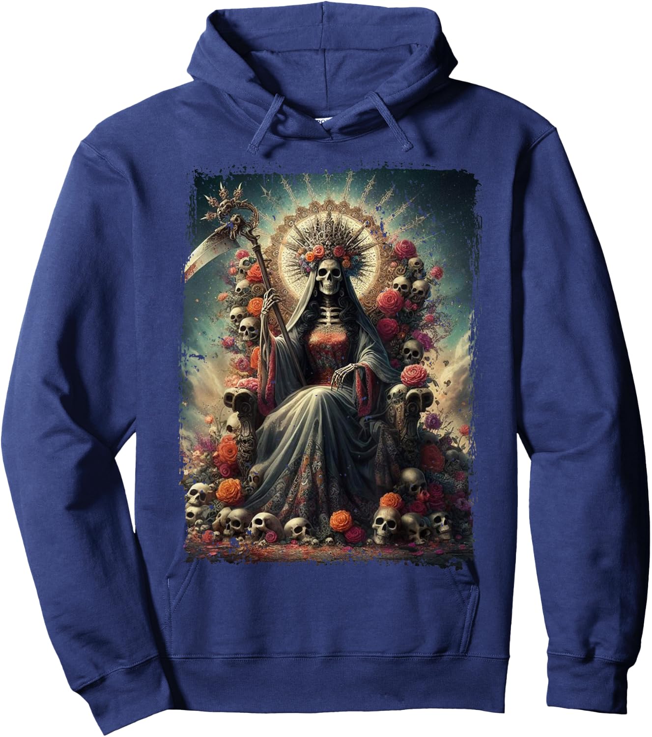 La Santa Muerte Heiliger Tod Hoodie - Hoodie | Navy