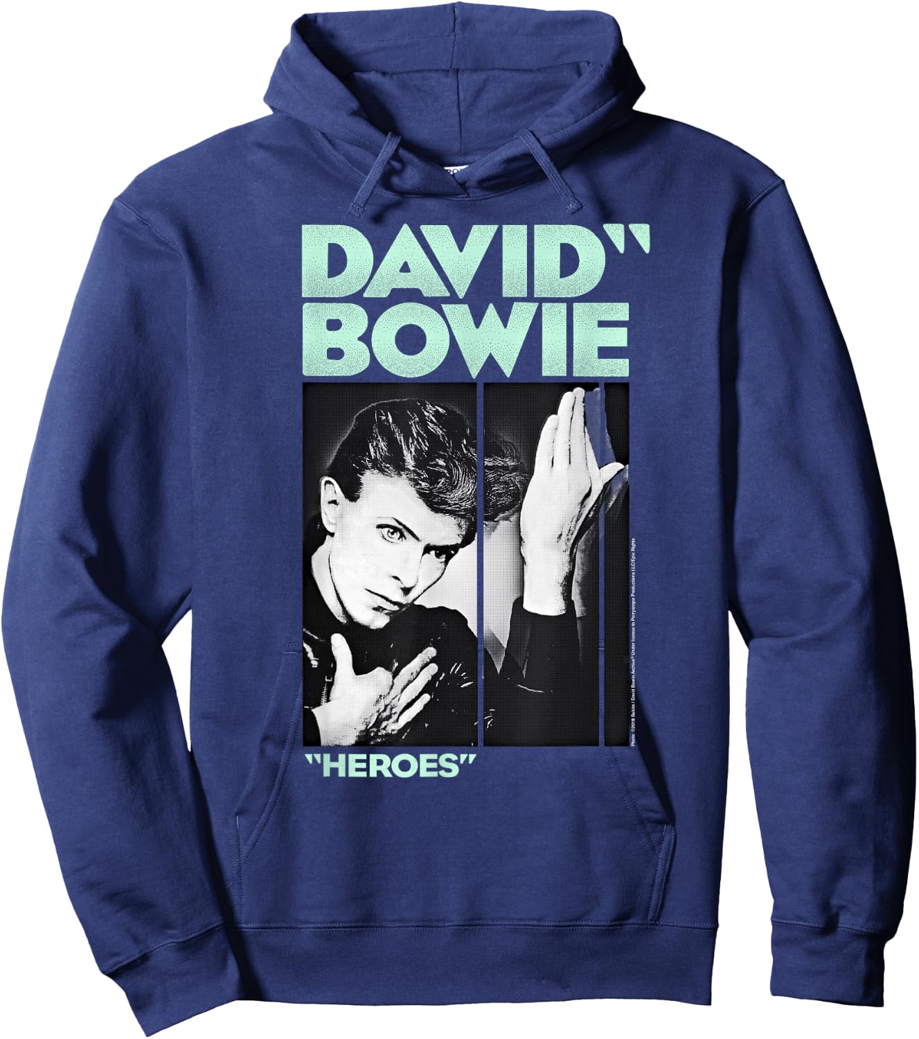 David Bowie - Festive Heroes Hoodie - Hoodie | Navy
