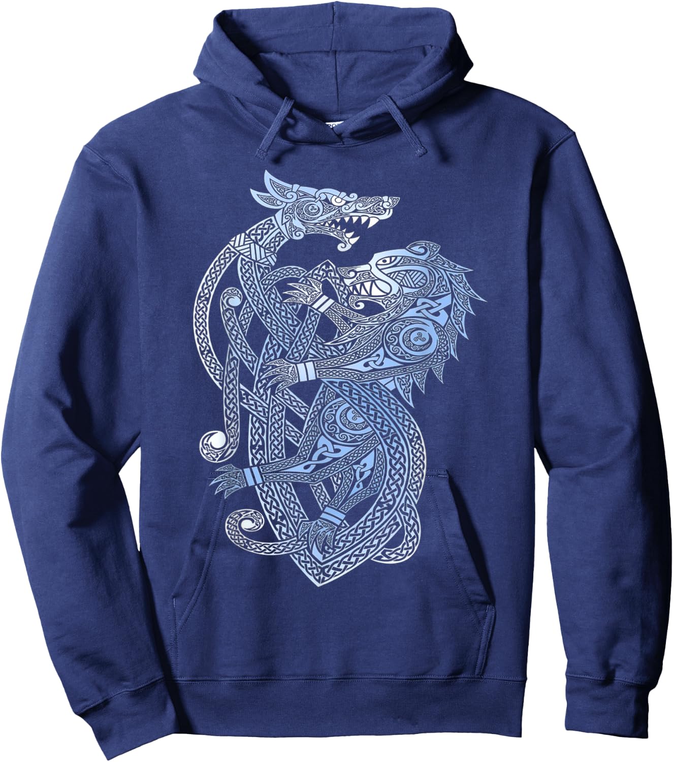 Dragon Bear Viking Valhalla North Myths Hoodie - Hoodie | Navy