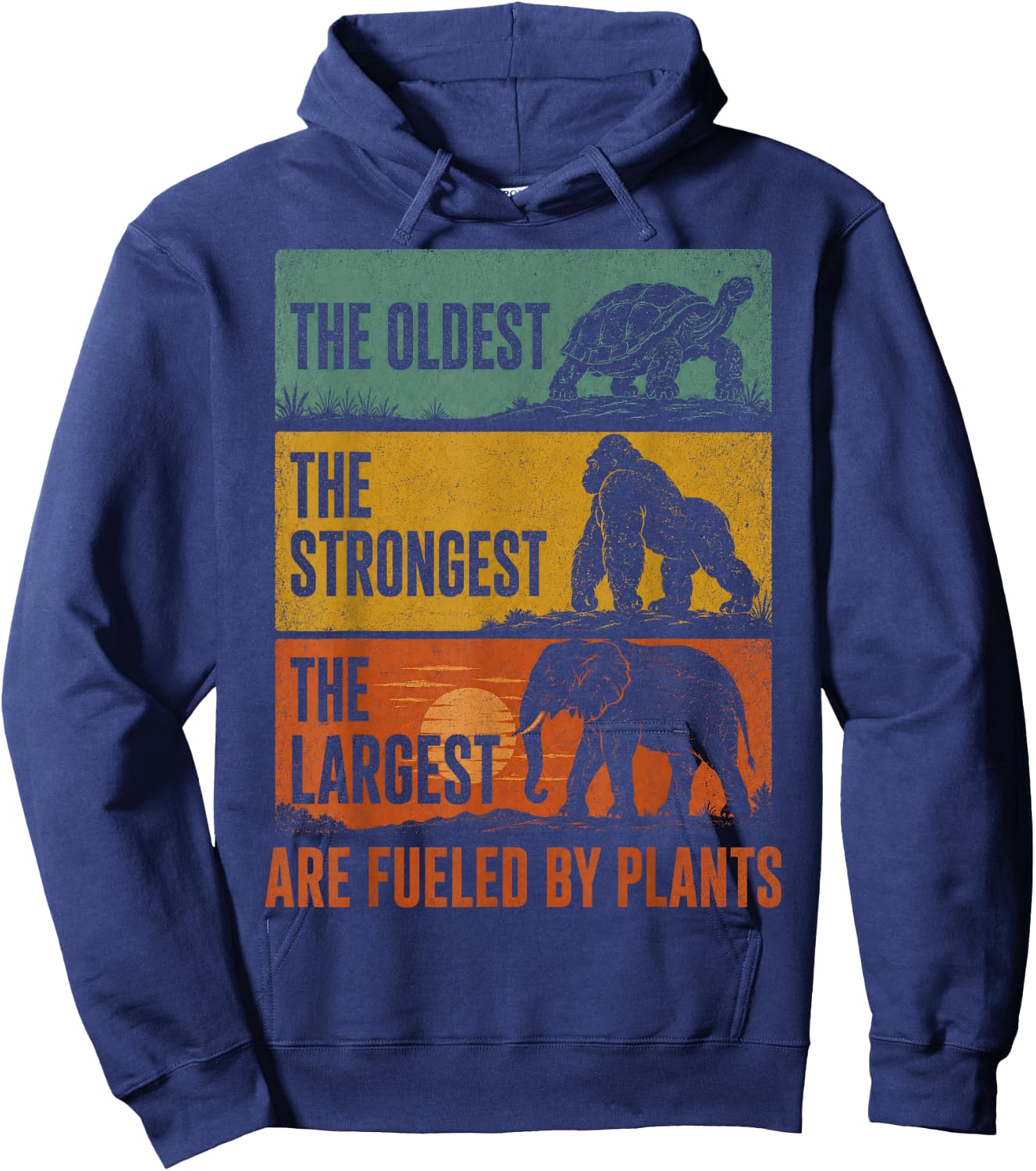 Vegan Vegetarian Herbivore Veganism Hoodie - Hoodie | Navy