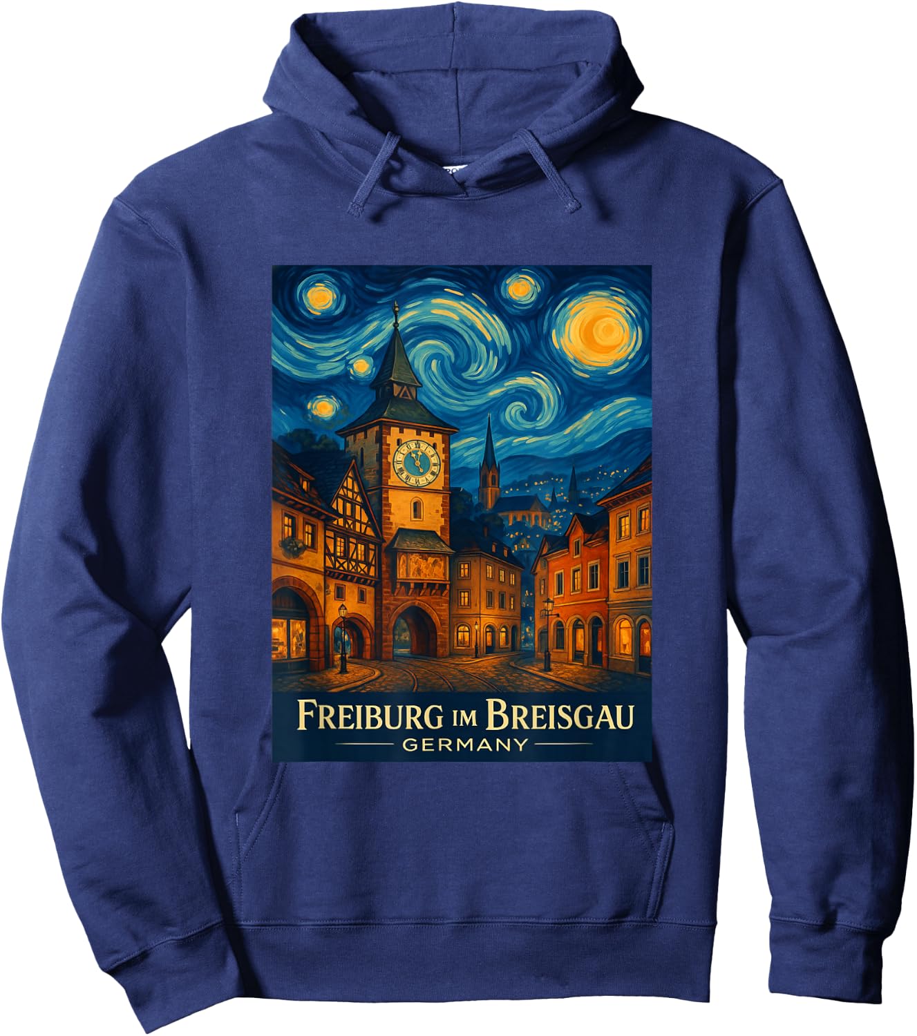 Freiburg Im Breisgau Skyline Hoodie - Hoodie | Navy