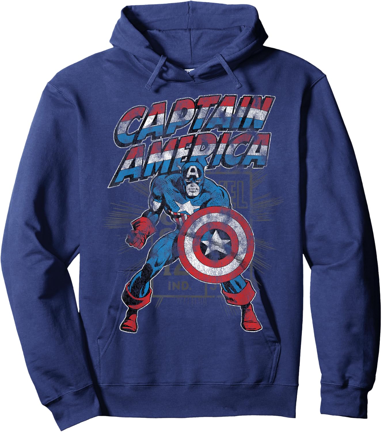 Marvel Captain America Retro Hoodie - Hoodie | Navy