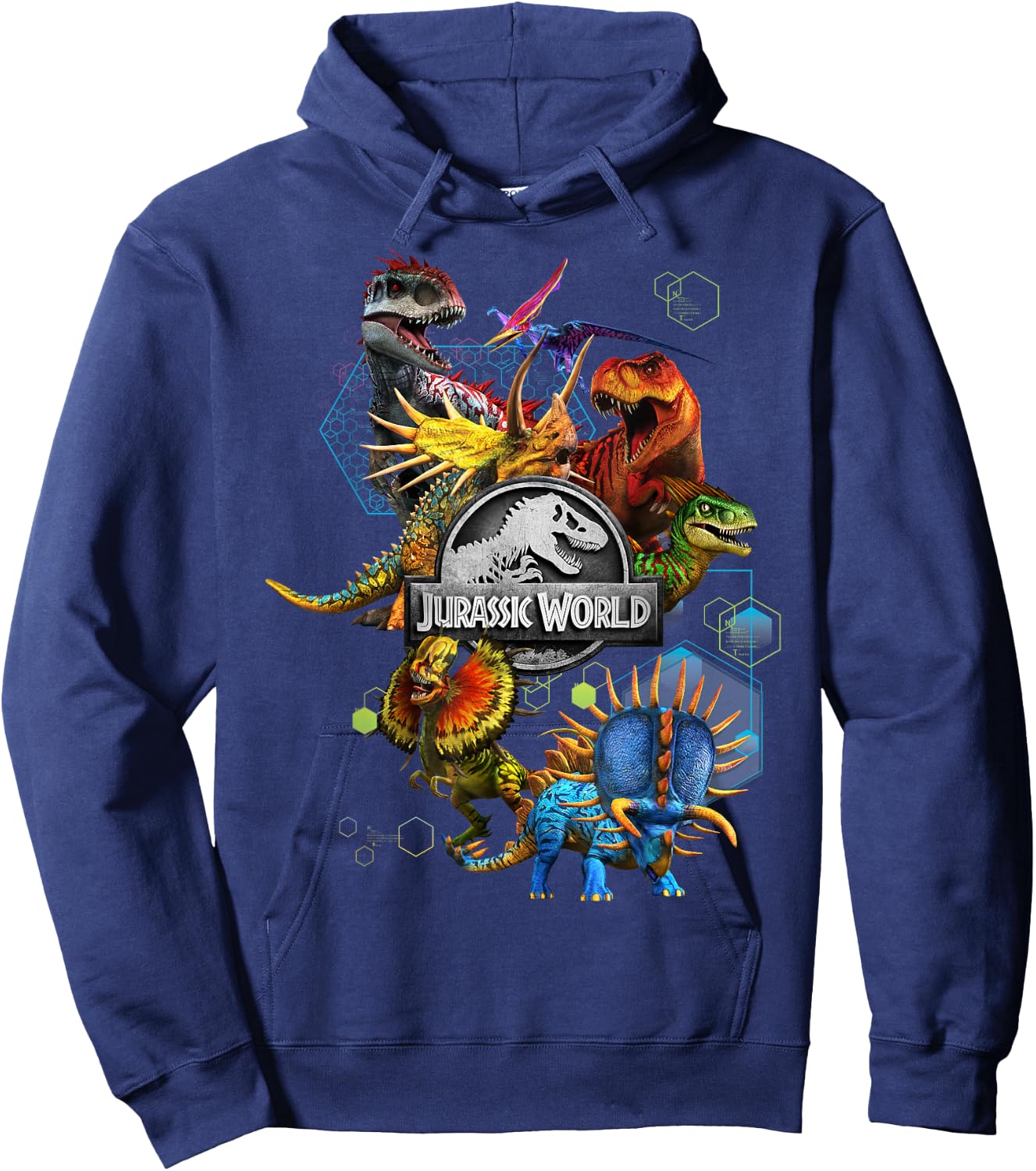 Jurassic World Genetic Dinosaur Mashup Hoodie - Hoodie | Navy