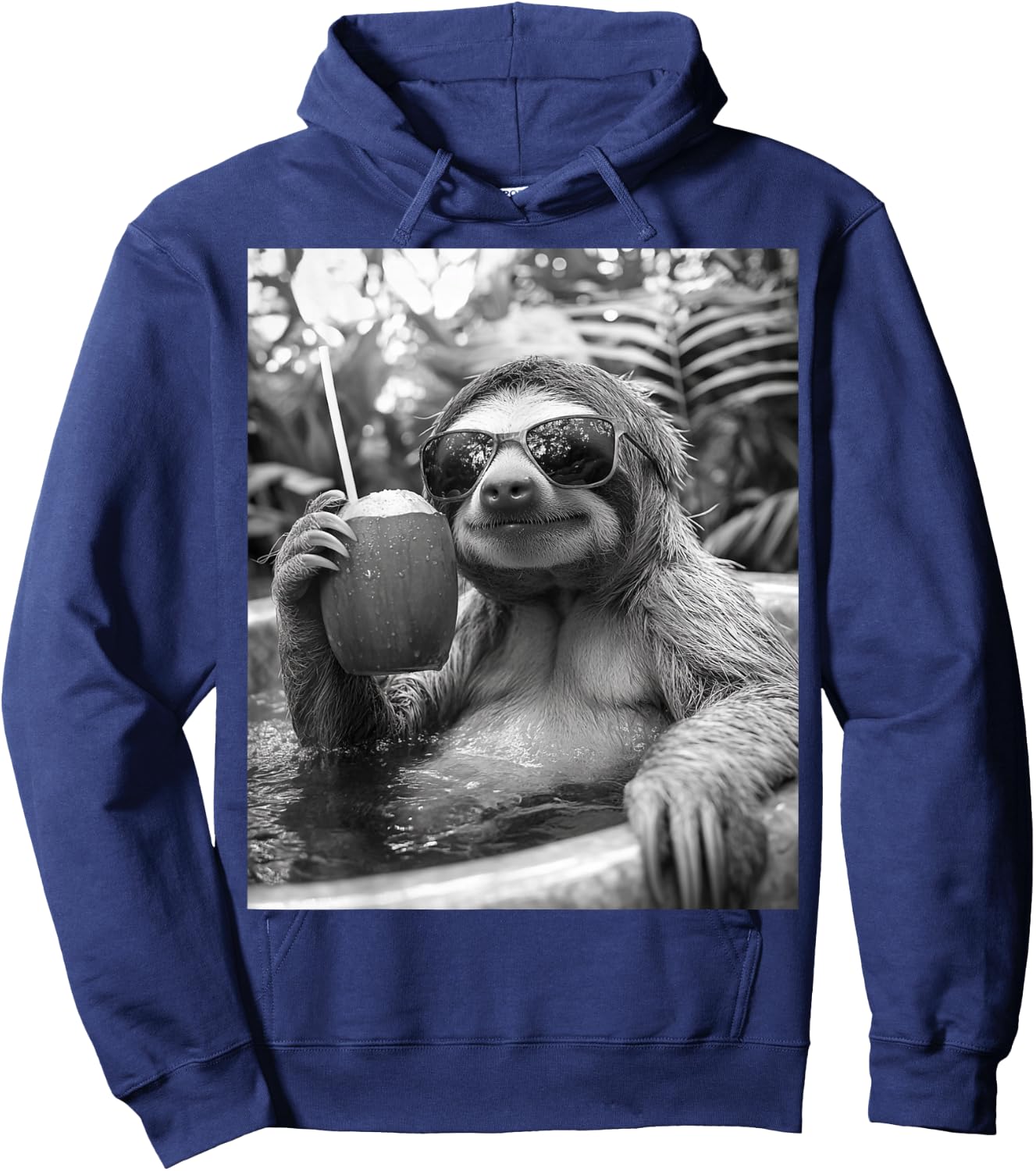 Cool Sloth Selfie Hoodie - Hoodie | Navy