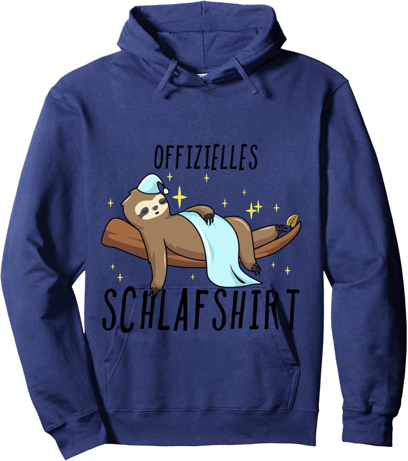 Sloth Pyjamas , blue Hoodie - Hoodie | Navy