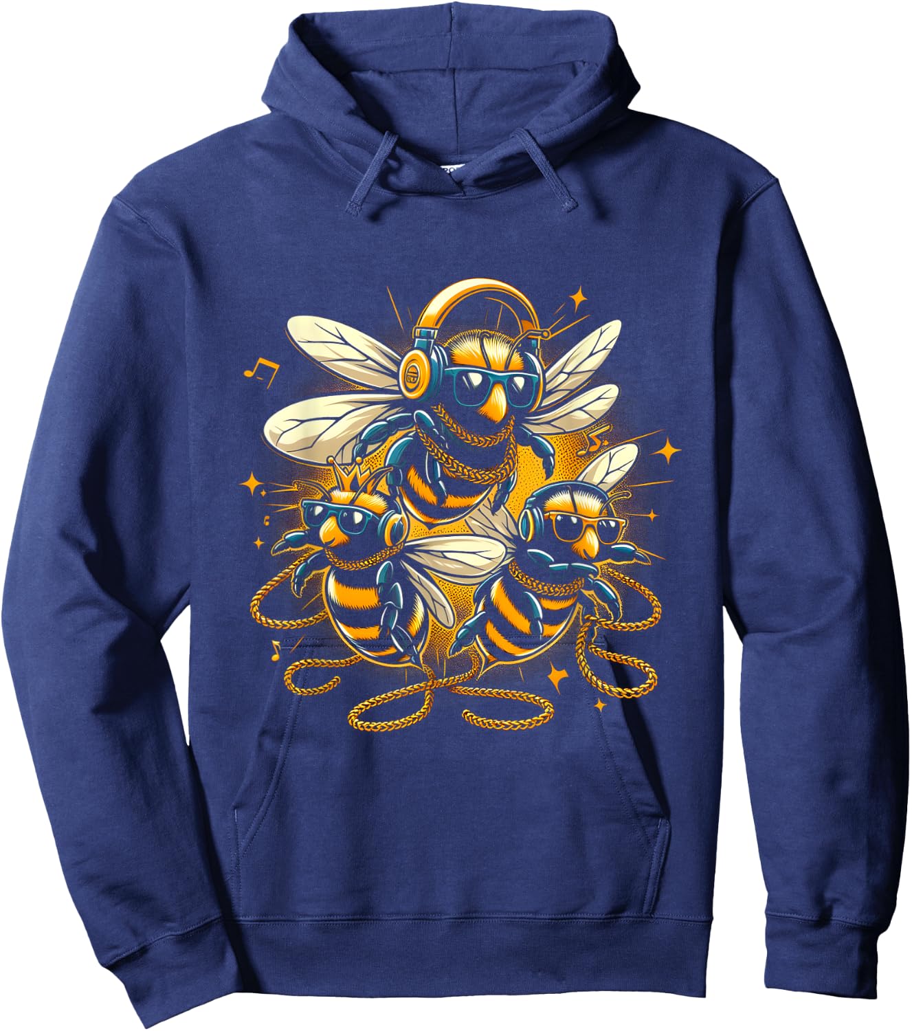 Cool Bees Hip Hop Rap Old School Men Women Kids Hoodie - Hoodie | Navy