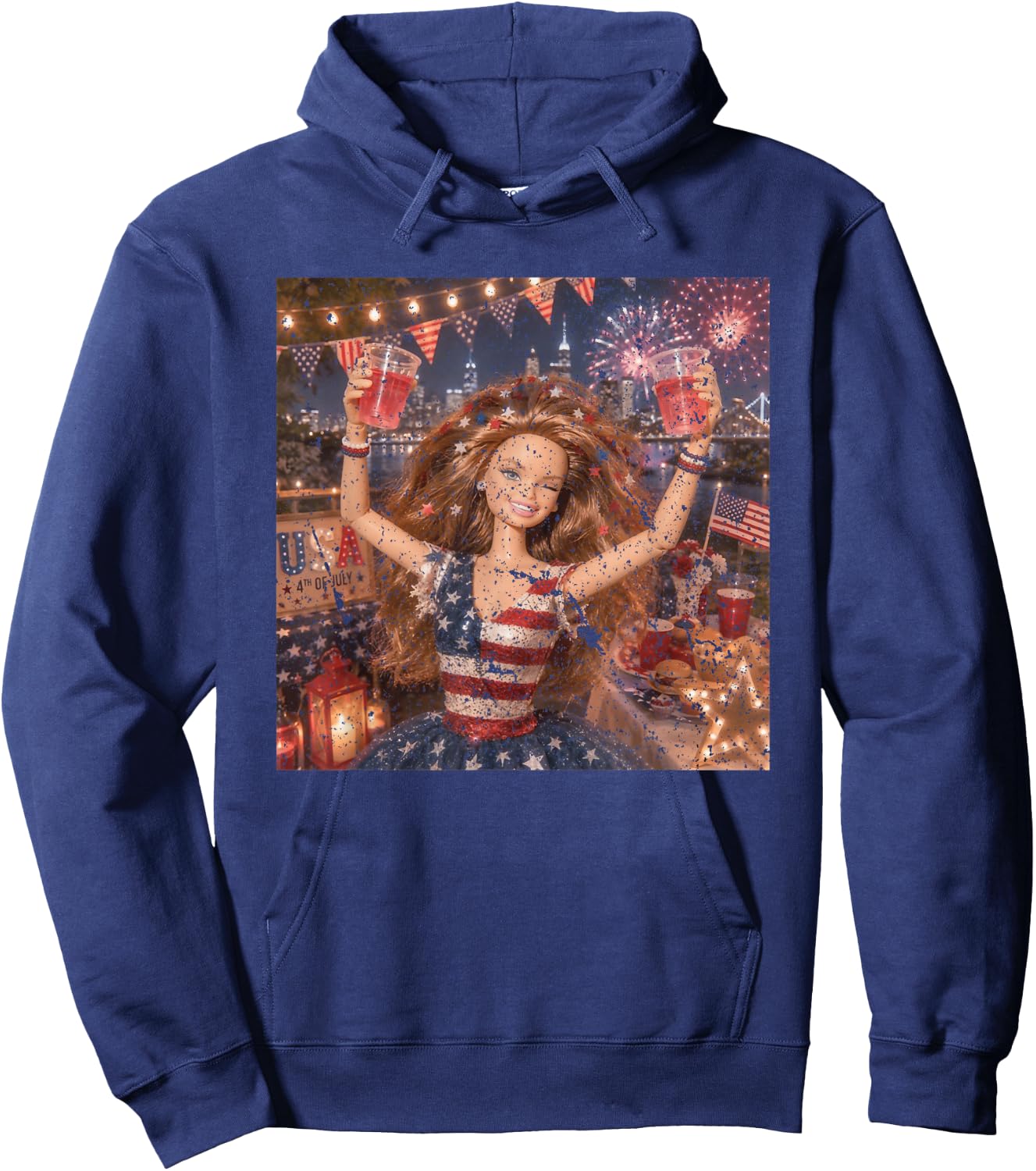 Funny 250 USA Hoodie - Hoodie | Navy