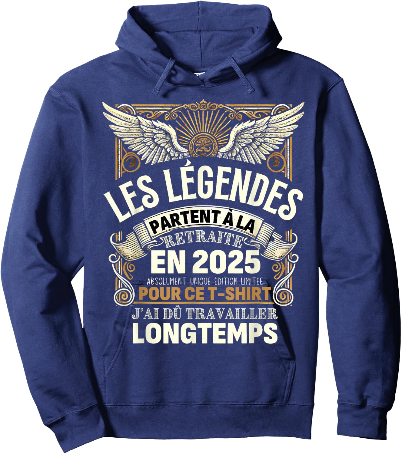 Retirement 2025 Man Retired 2025 Hoodie - Hoodie | Navy
