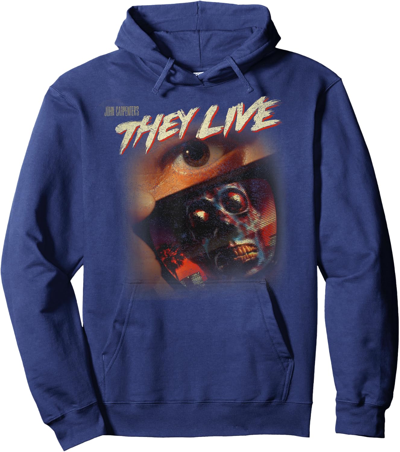 They Live Faded Poster Hoodie - Hoodie | Navy