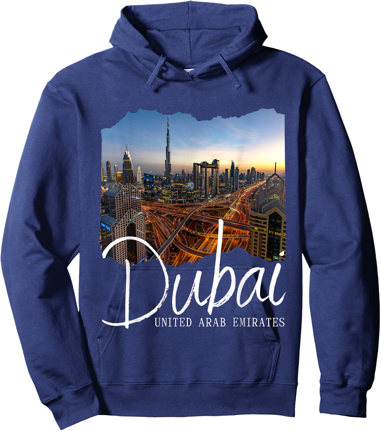 Retro Dubai Souvenir/Dubai Hoodie - Hoodie | Navy