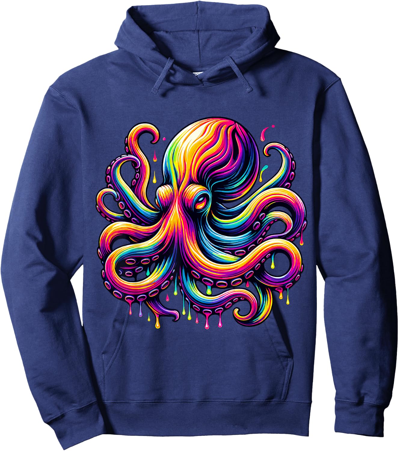 Paint Art Octopus Octopuses Hoodie - Hoodie | Navy