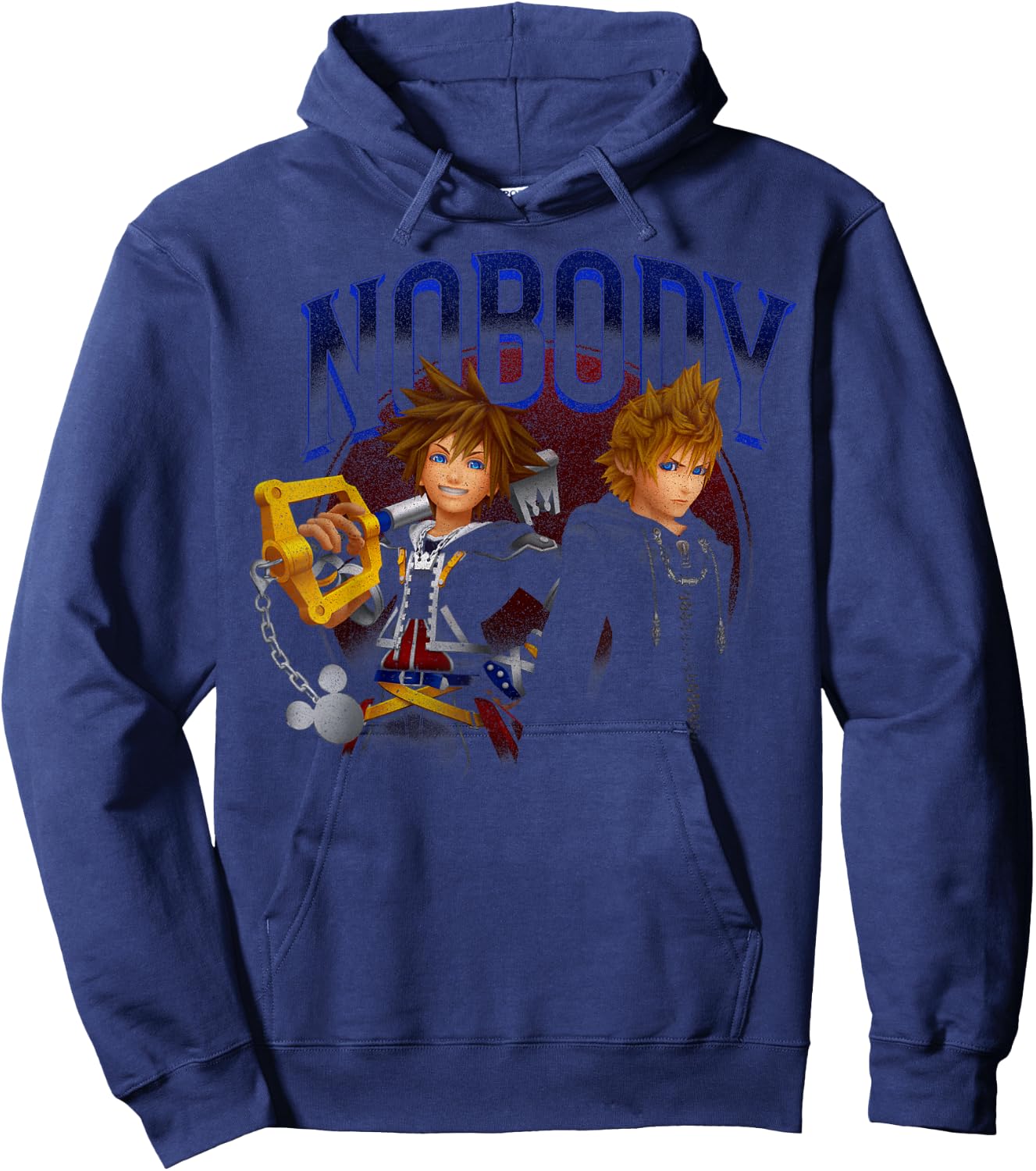 Disney Kingdom Hearts Sora & Roxas Nobody Hoodie - Hoodie | Navy