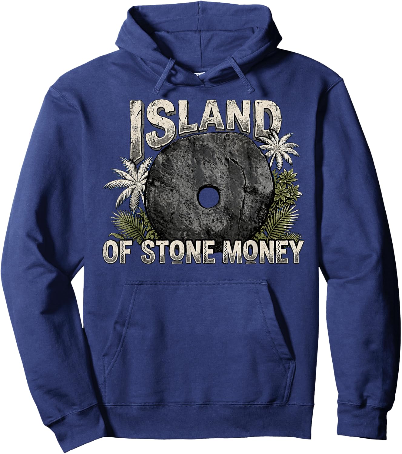 Yap Island Micronesia Stone Money Heritage Hoodie - Hoodie | Navy