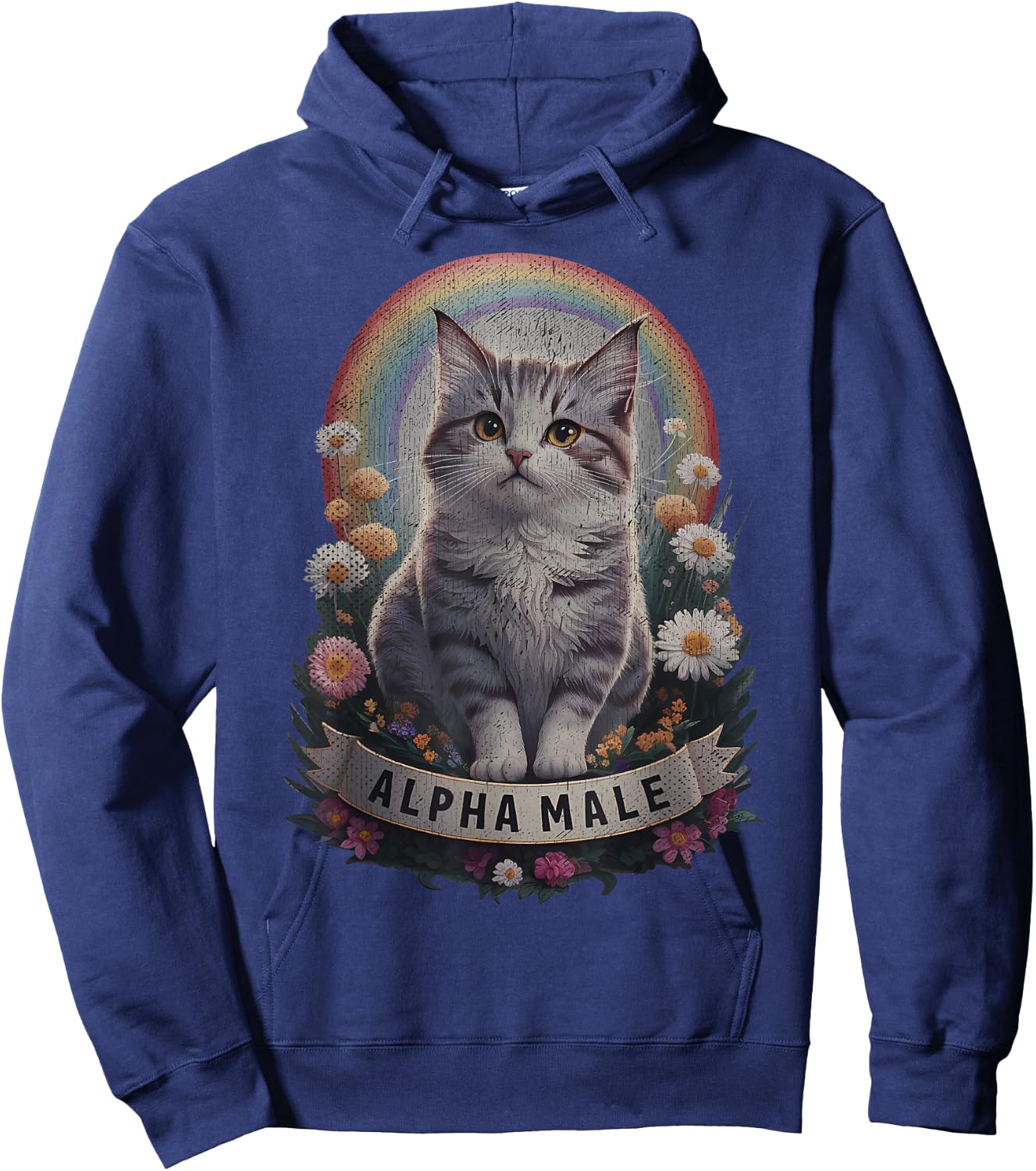Cute Kitten For Male Alpha Male , Black, S Hoodie - Hoodie | Navy
