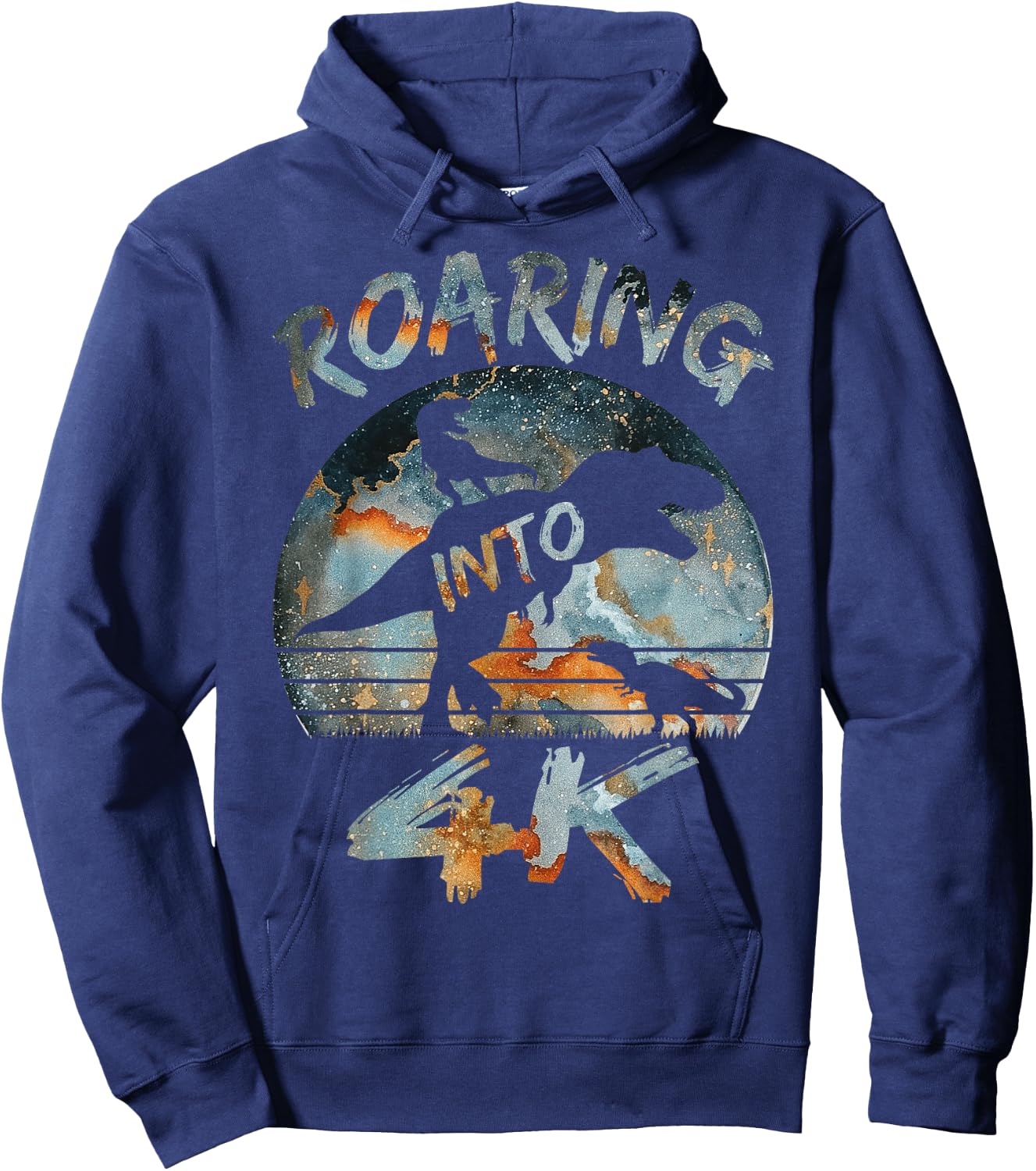 Full of Fun in 4K Back To School 4K Boys Hoodie - Hoodie | Navy