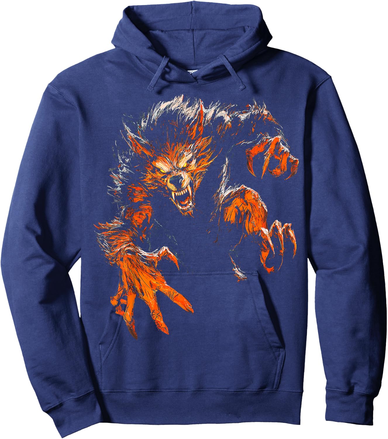 Motif Loup-Garou Hoodie - Hoodie | Navy