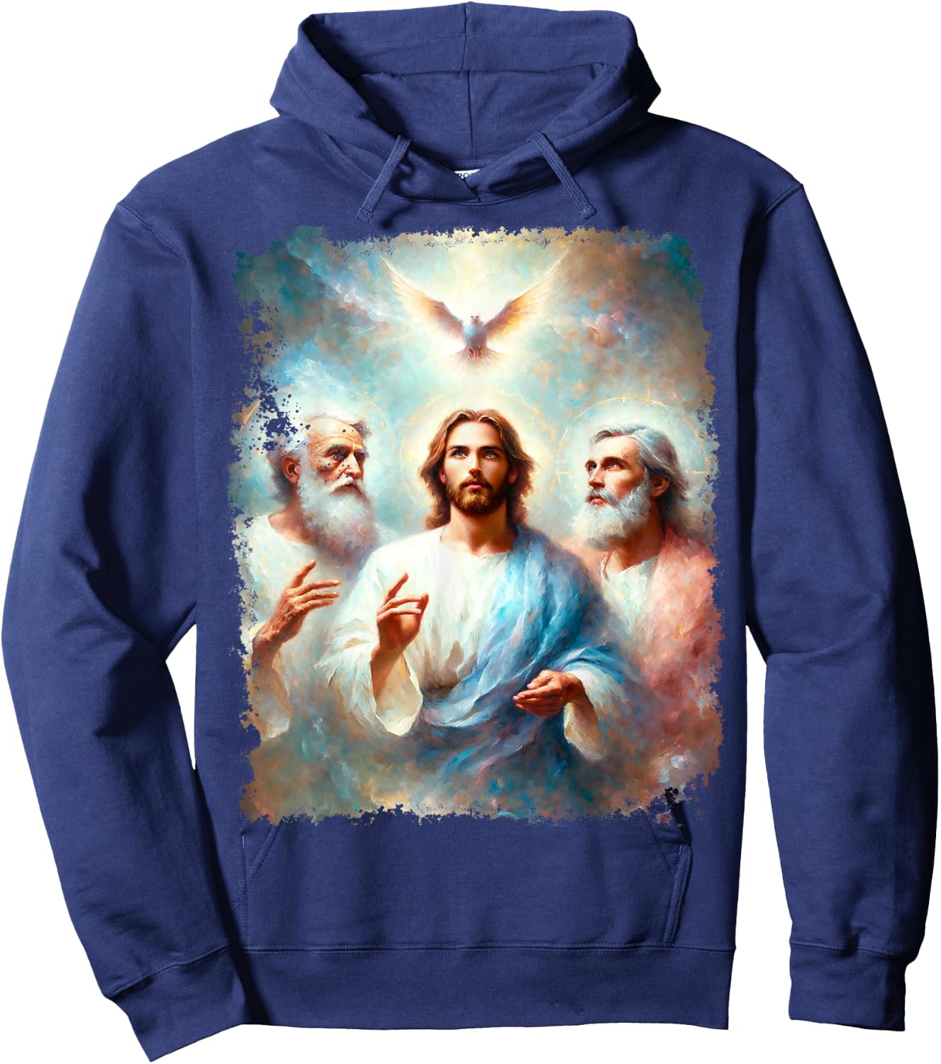 God The Father Holy Spirit Jesus Christ Hoodie - Hoodie | Navy