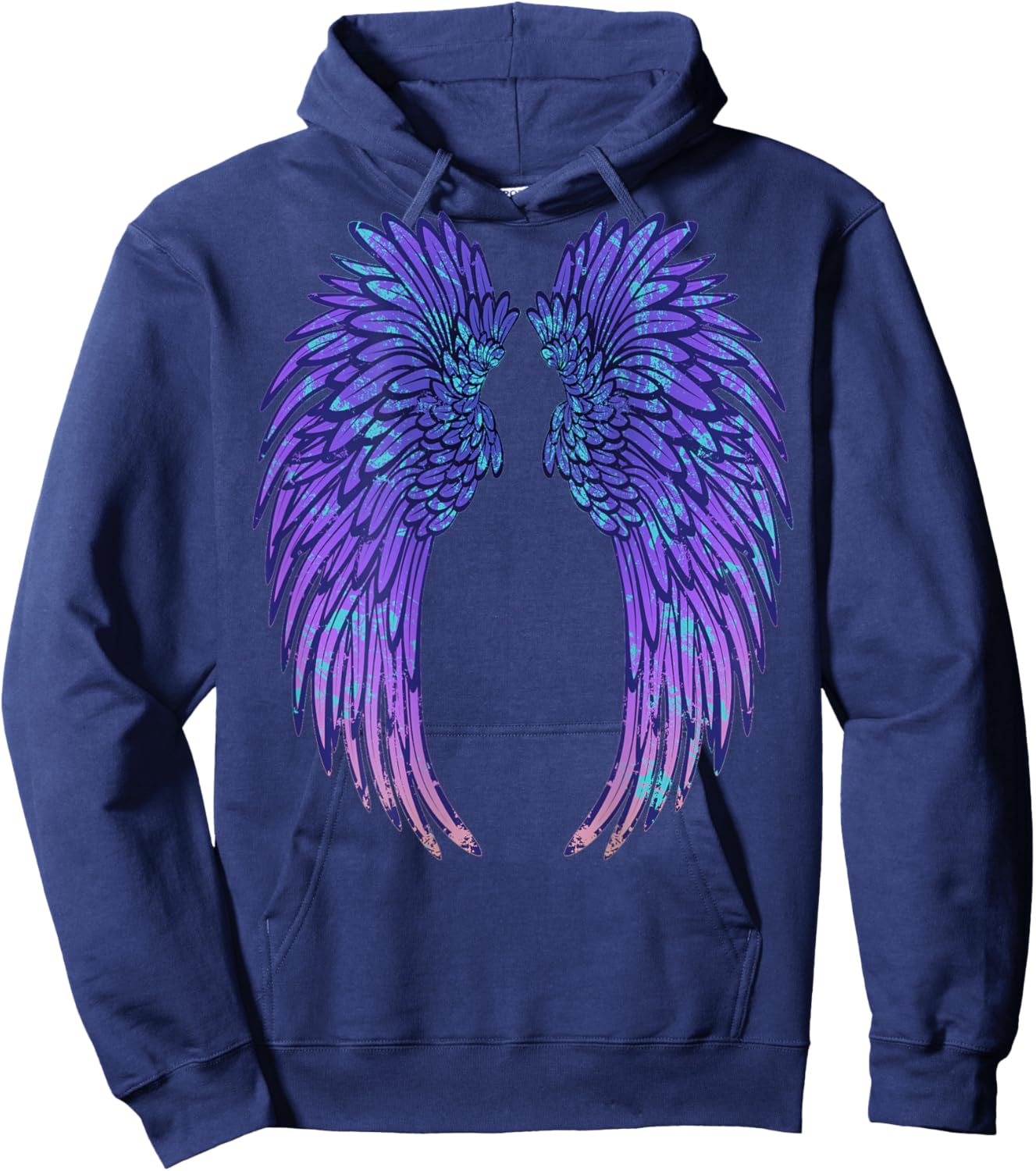 Angel Wings - Broken & Wild Wings Hoodie - Hoodie | Navy