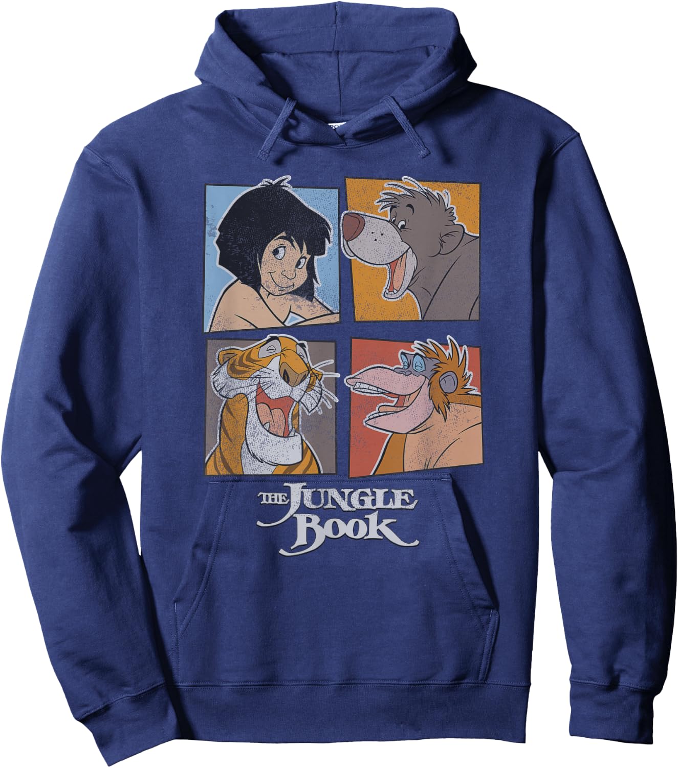 Disney The Jungle Book Character Box Up Poster Hoodie - Hoodie | Navy