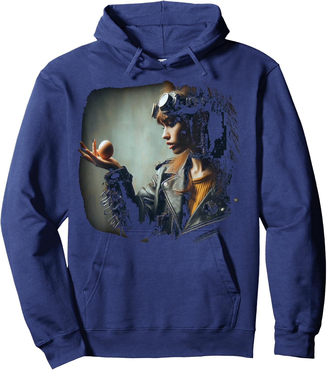 B. F. Raid Who Cracked The Egg Hoodie - Hoodie | Navy