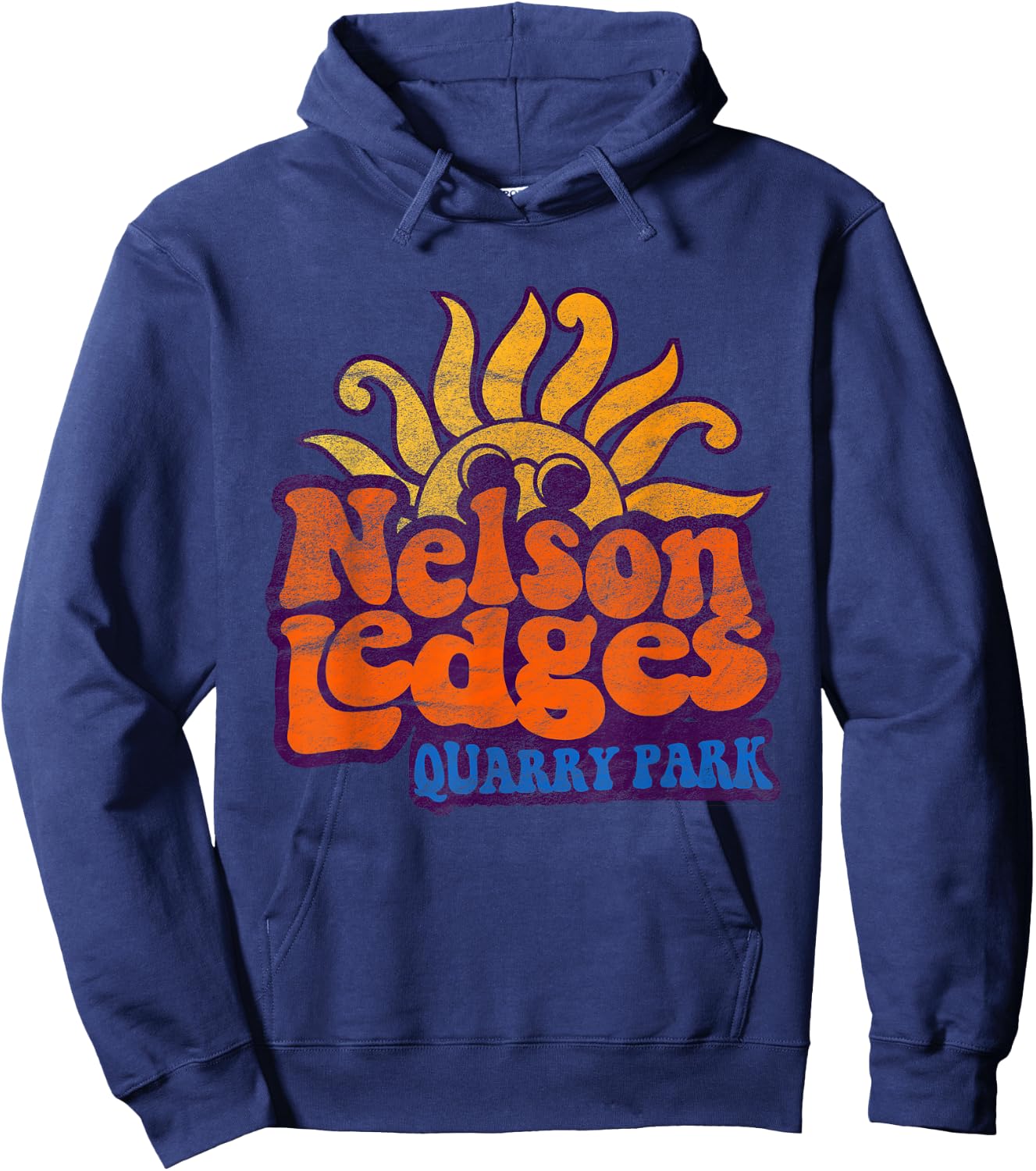 Vintage Nelson Ledges Park Cleveland Hoodie - Hoodie | Navy