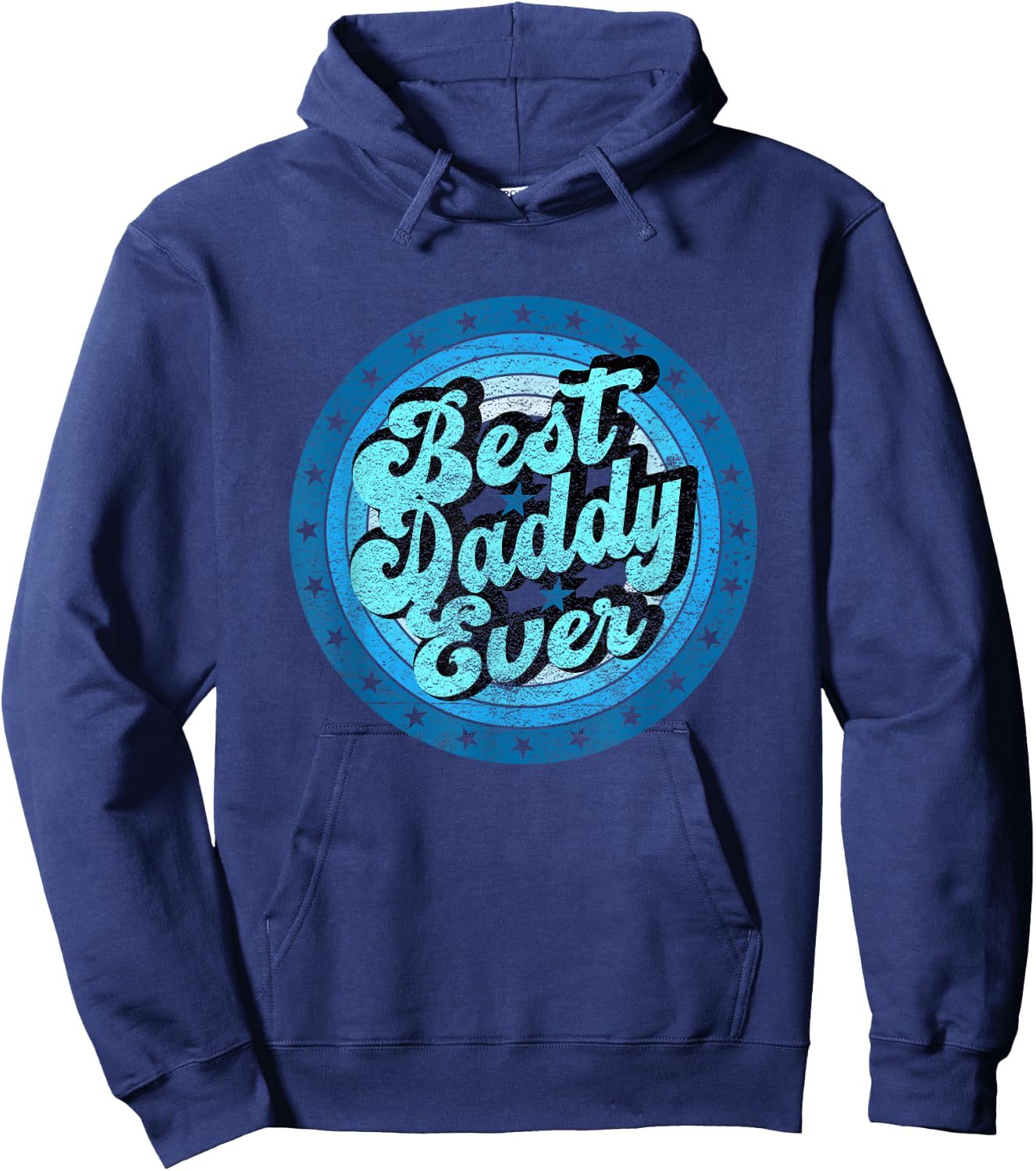 Best Dad Ever for Father's Day Daddy retro Hoodie - Hoodie | Navy