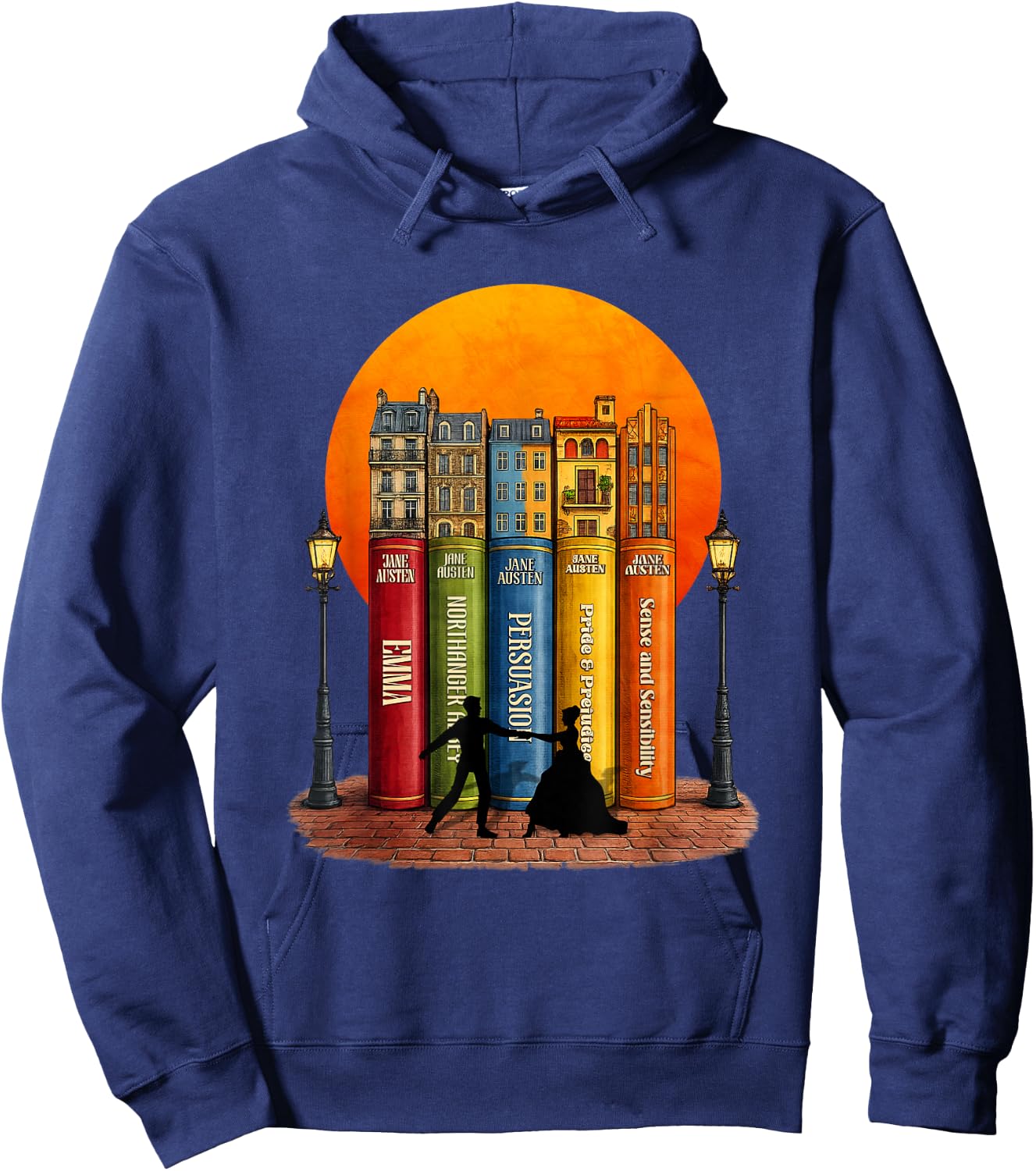 Livres Street Romance de Jane Austen Hoodie - Hoodie | Navy