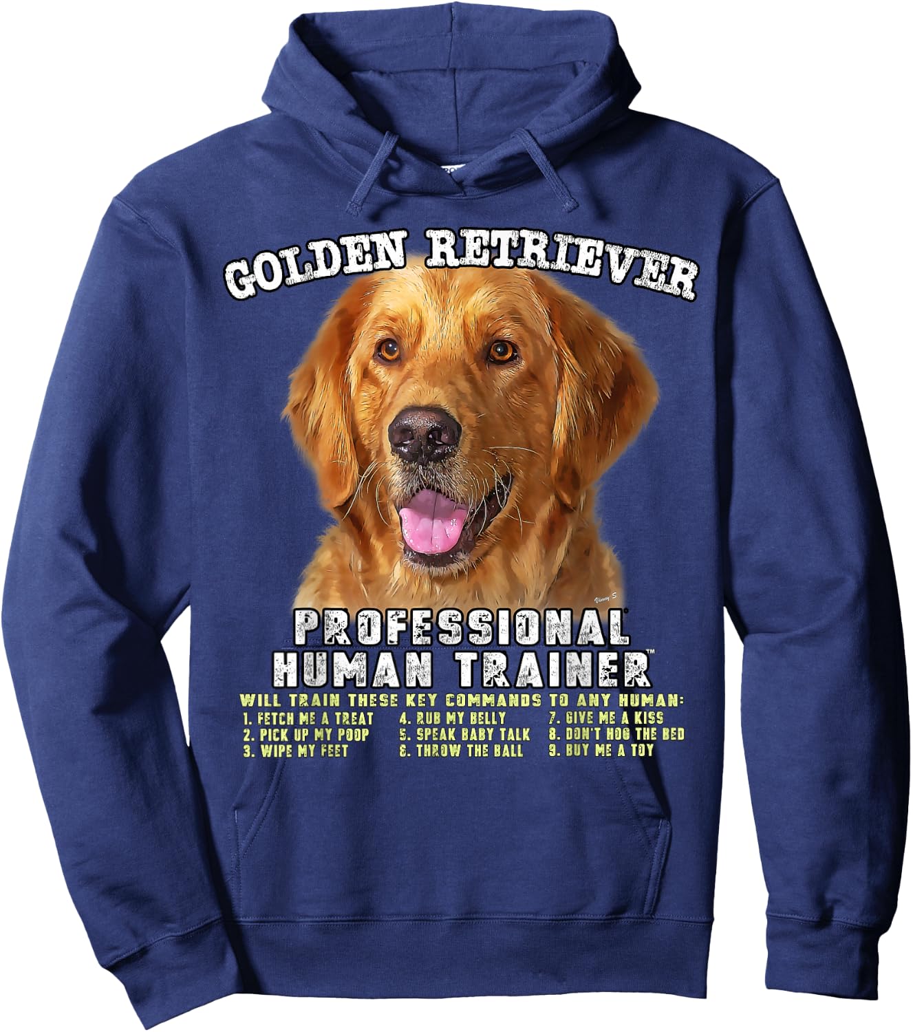 Golden Retriever Professional Human Trainer Hoodie - Hoodie | Navy