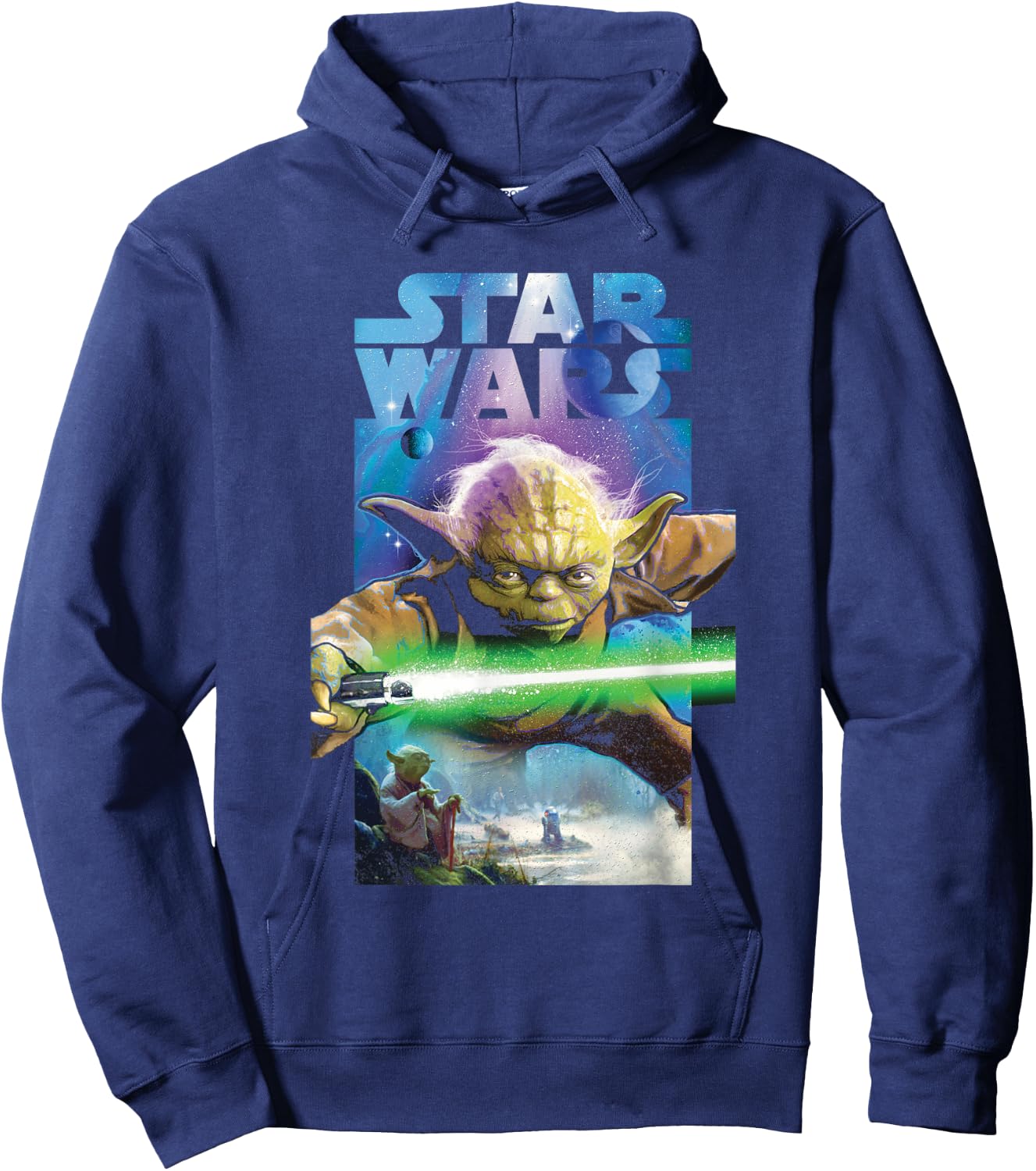Star Wars Master Yoda Poster Hoodie - Hoodie | Navy