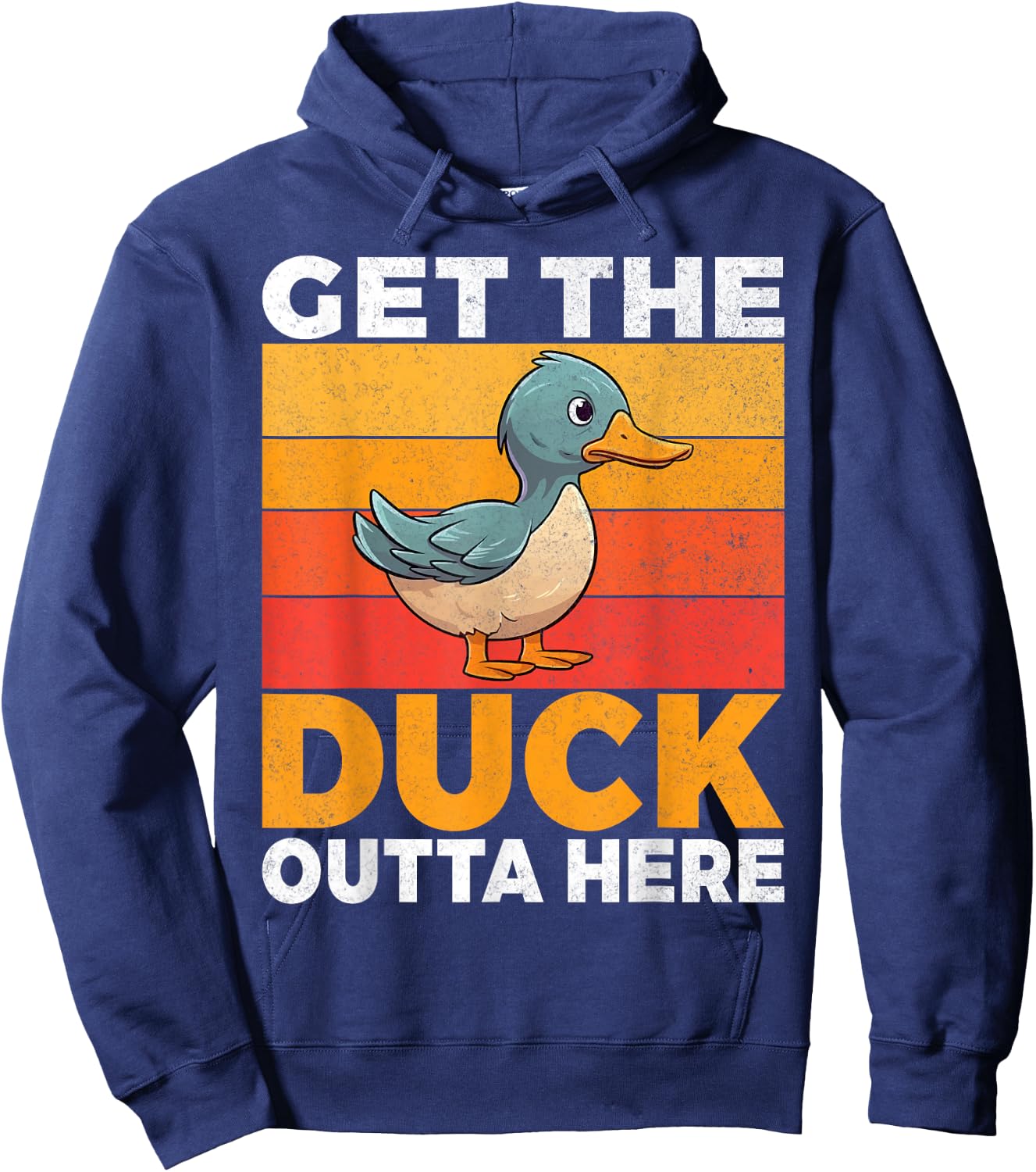 Get the Duck outta here Duck Hoodie - Hoodie | Navy