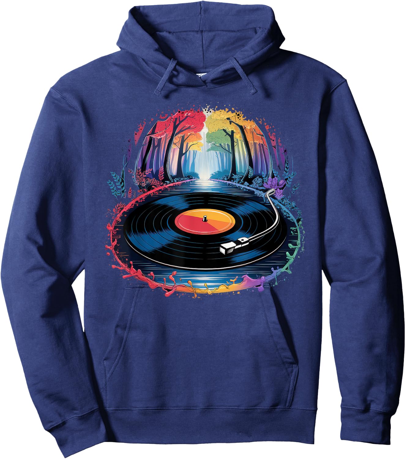 Vinyl Vinyl Switch Turntable Vintage Platinum Hoodie - Hoodie | Navy
