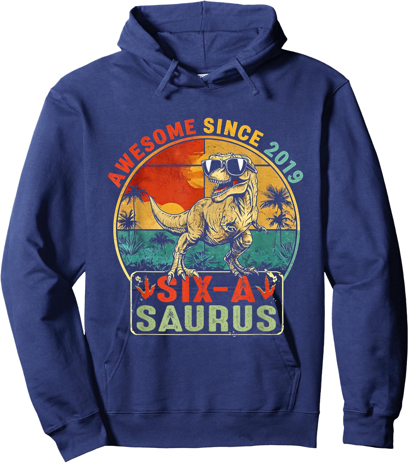 Six ASaurus Hoodie - Hoodie | Navy