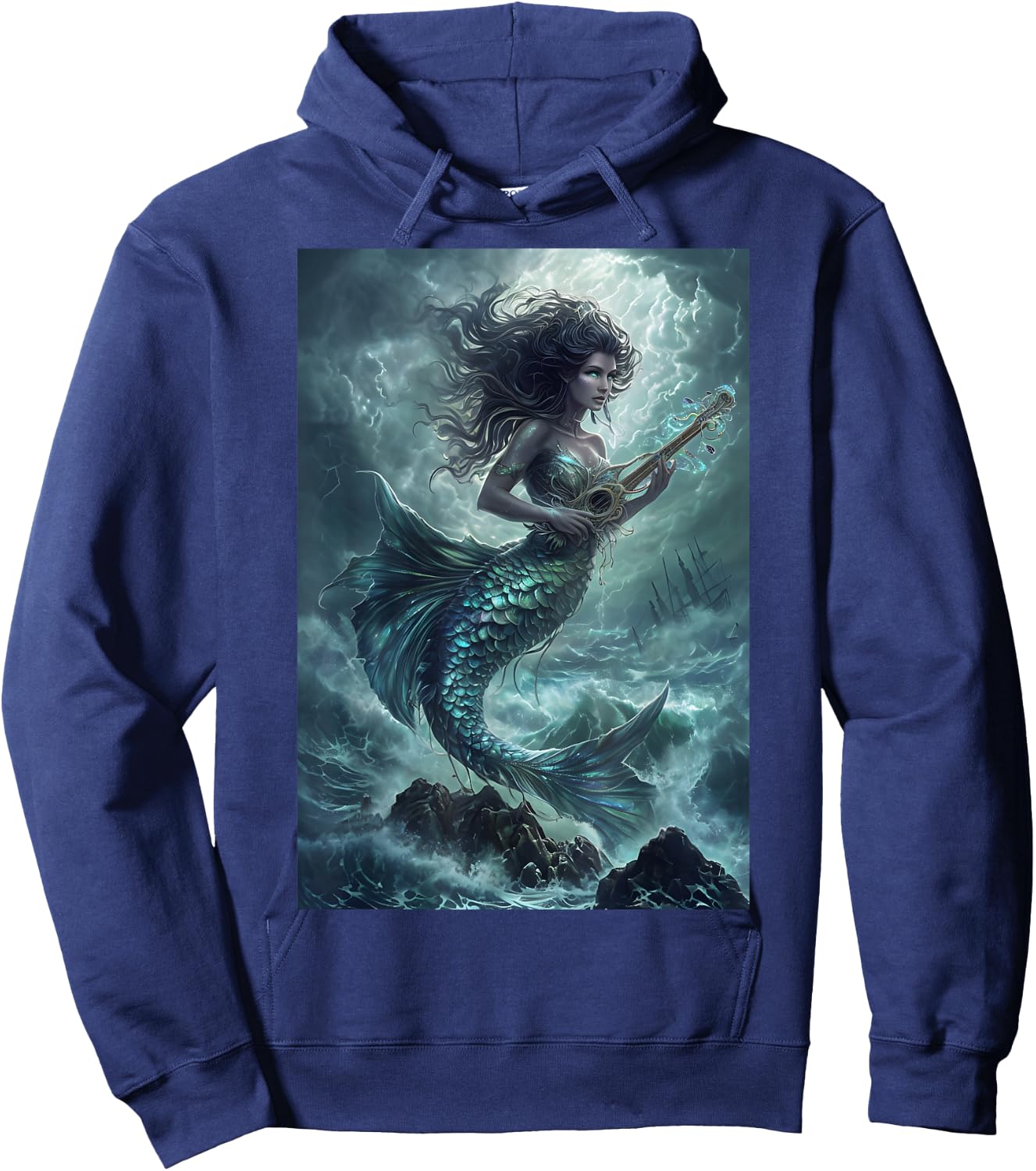 Mermaid Legend Mythology Myth Hoodie - Hoodie | Navy