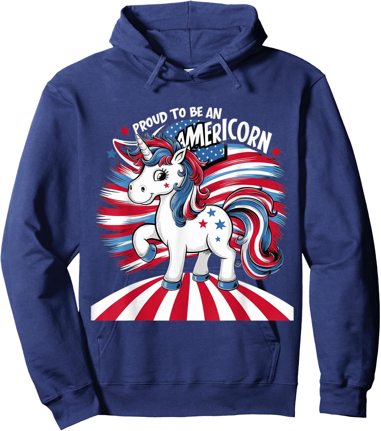Proud To Be An Americorn Hoodie - Hoodie | Navy