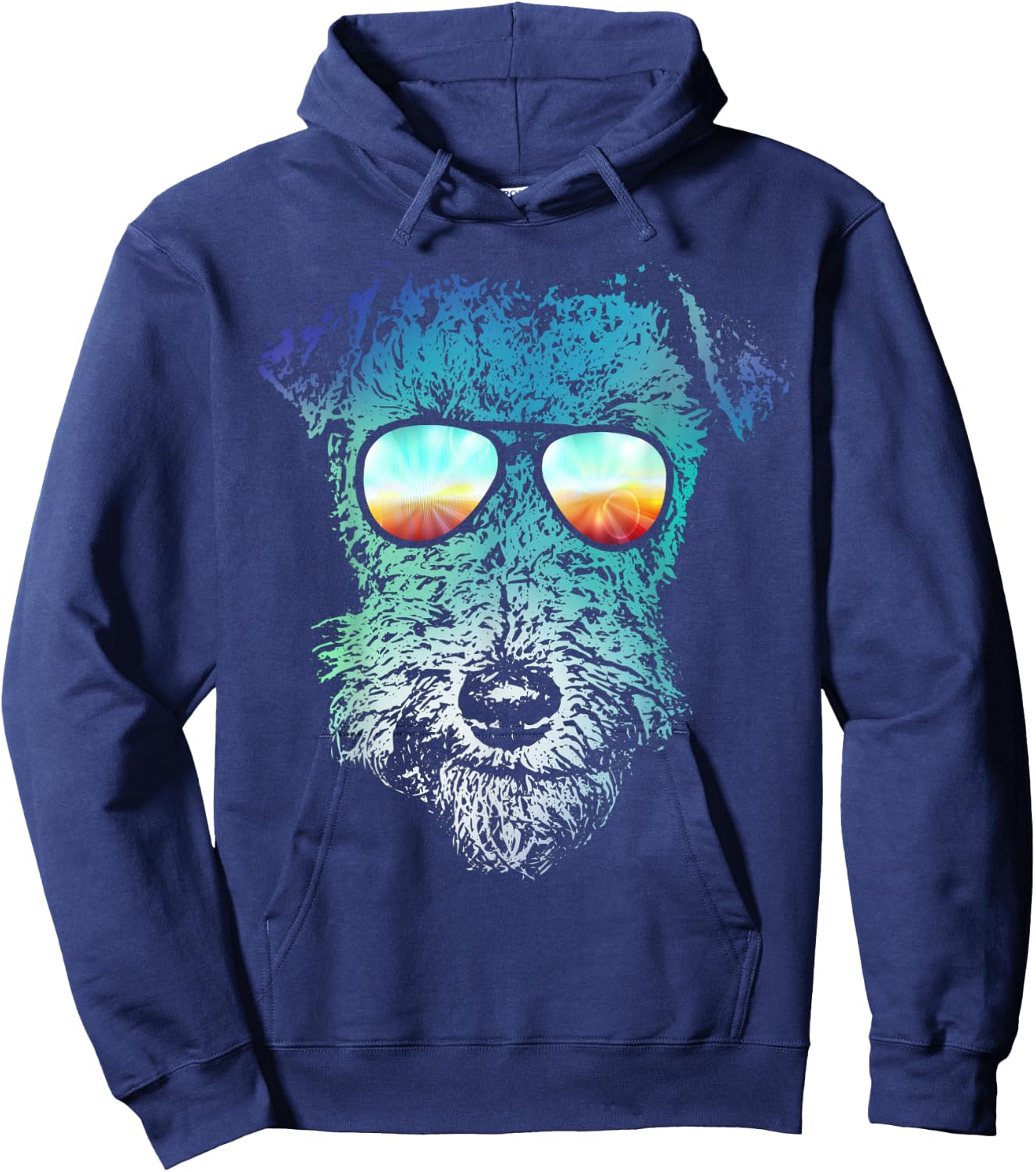 Disco Groovy Welsh Terrier Dog Gift Women Kids Hoodie - Hoodie | Navy