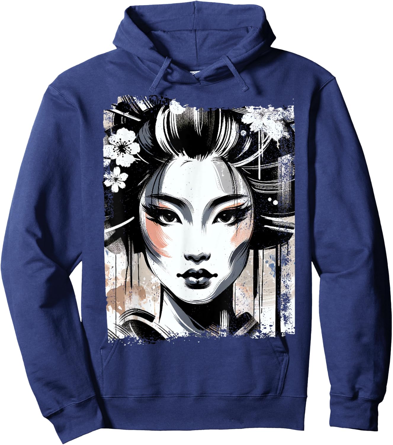 Geisha Vintage Hoodie - Hoodie | Navy